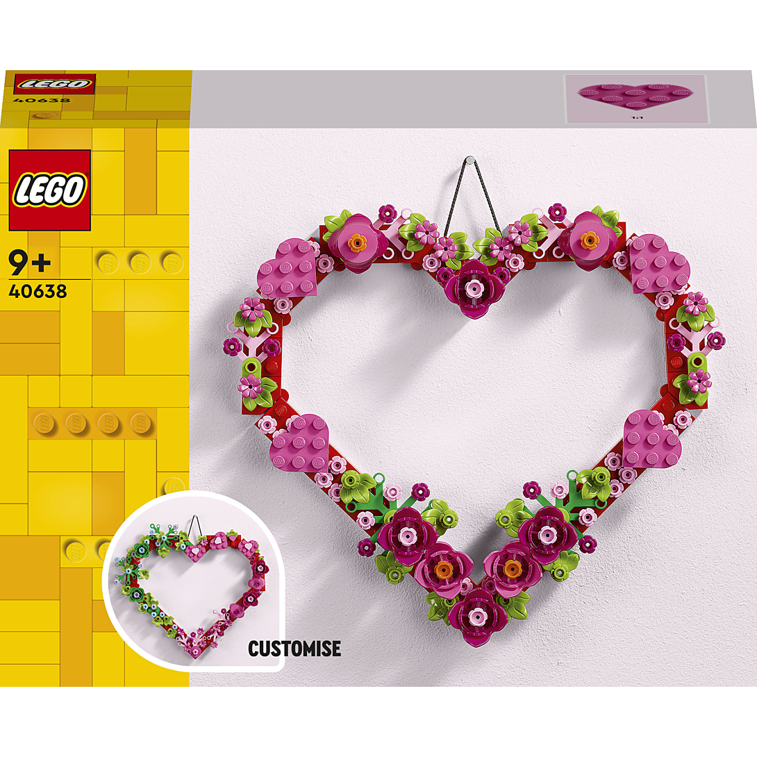 LEGO Icons Décoration en Forme de Cœur 40638 - vue 3