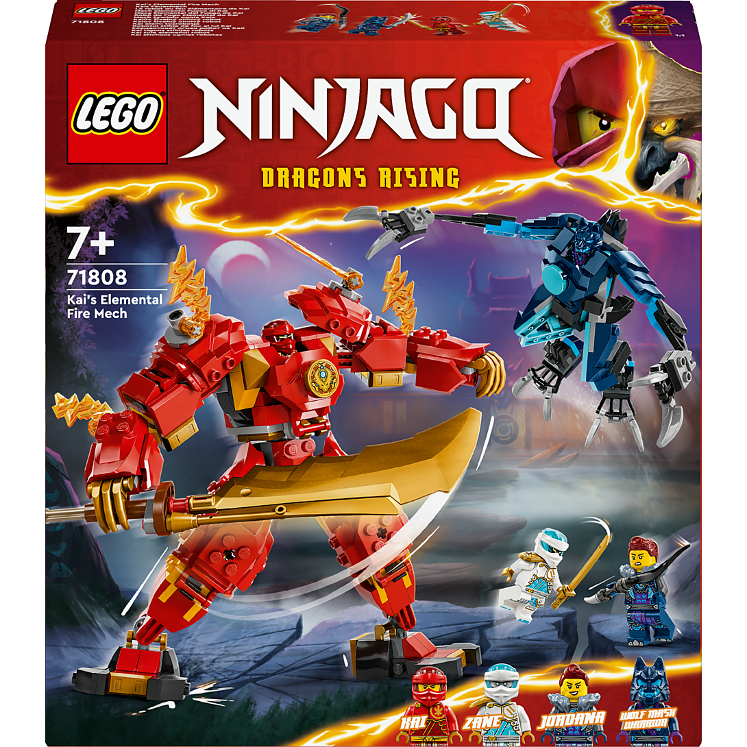 Lego Ninjago Le Robot Élémentaire Du Feu De Kai 71808 Lego La Boîte - vue 2