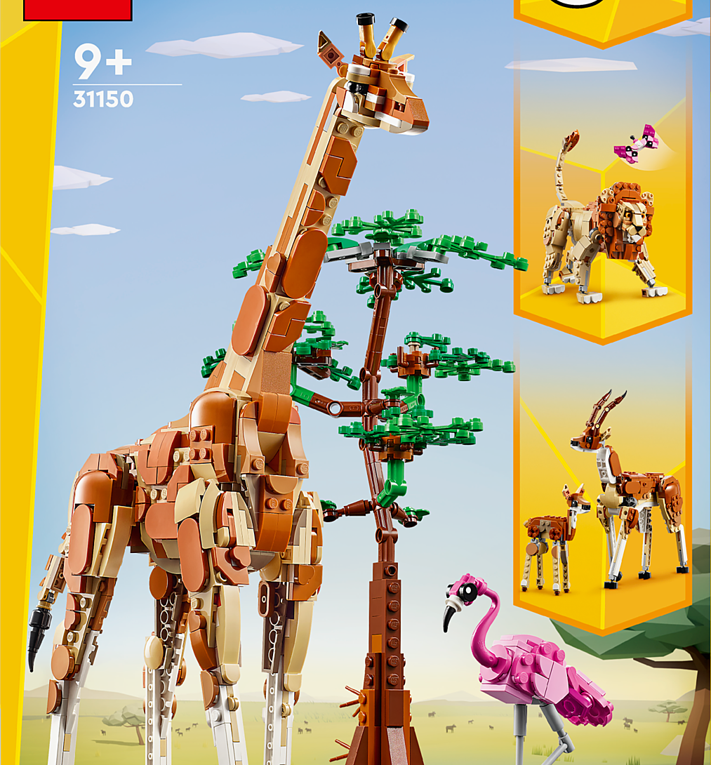Lego Creator Les Animaux Sauvages Du Safari 31150 Lego