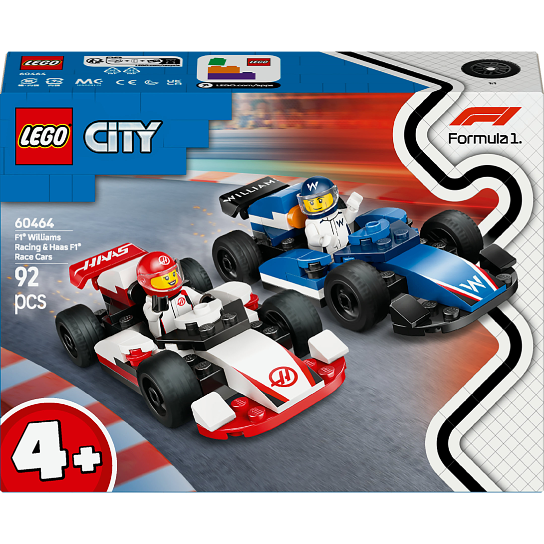 Lego City Voitures De Course De F1 Williams Racing Et Haas F1 60464 Lego La Boite - vue 2