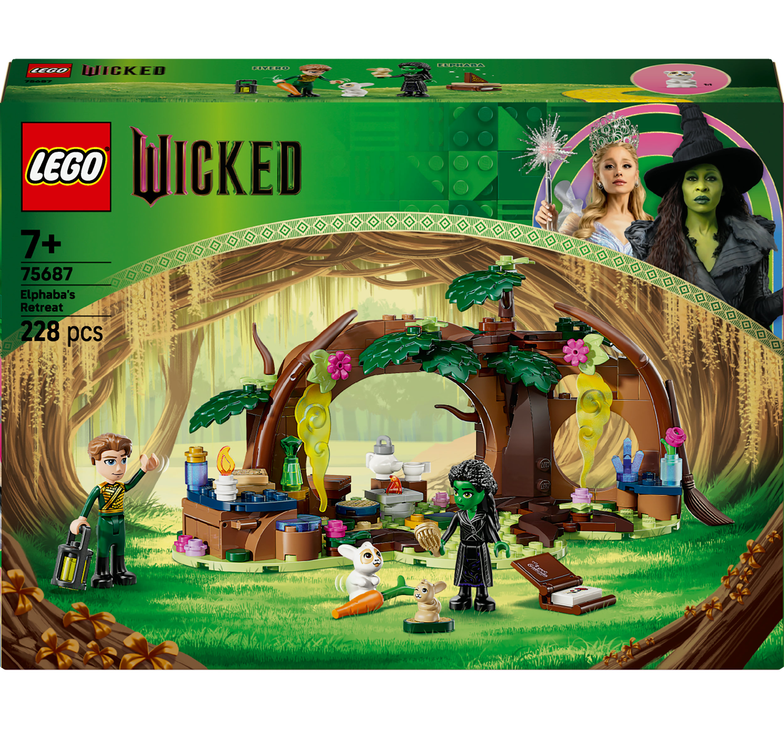 LEGO® Wicked - Le Repaire d’Elphaba - Jeu de Construction Créatif - Scène de Forêt pour Enfants - 75687