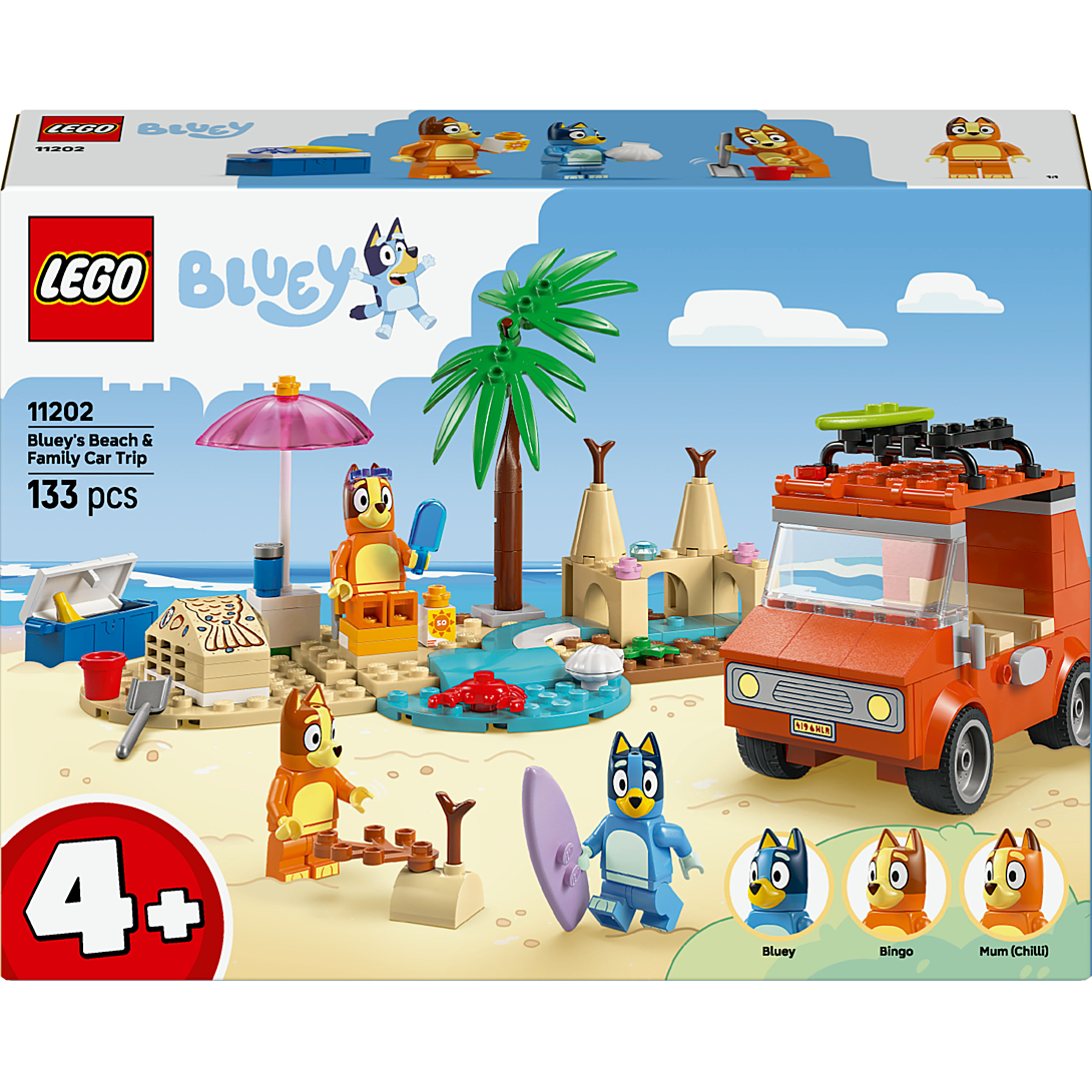 LEGO® Bluey - Les Vacances et le Voyage en Voiture de Bluey, Kit de Construction pour Jeunes Enfants - 11202