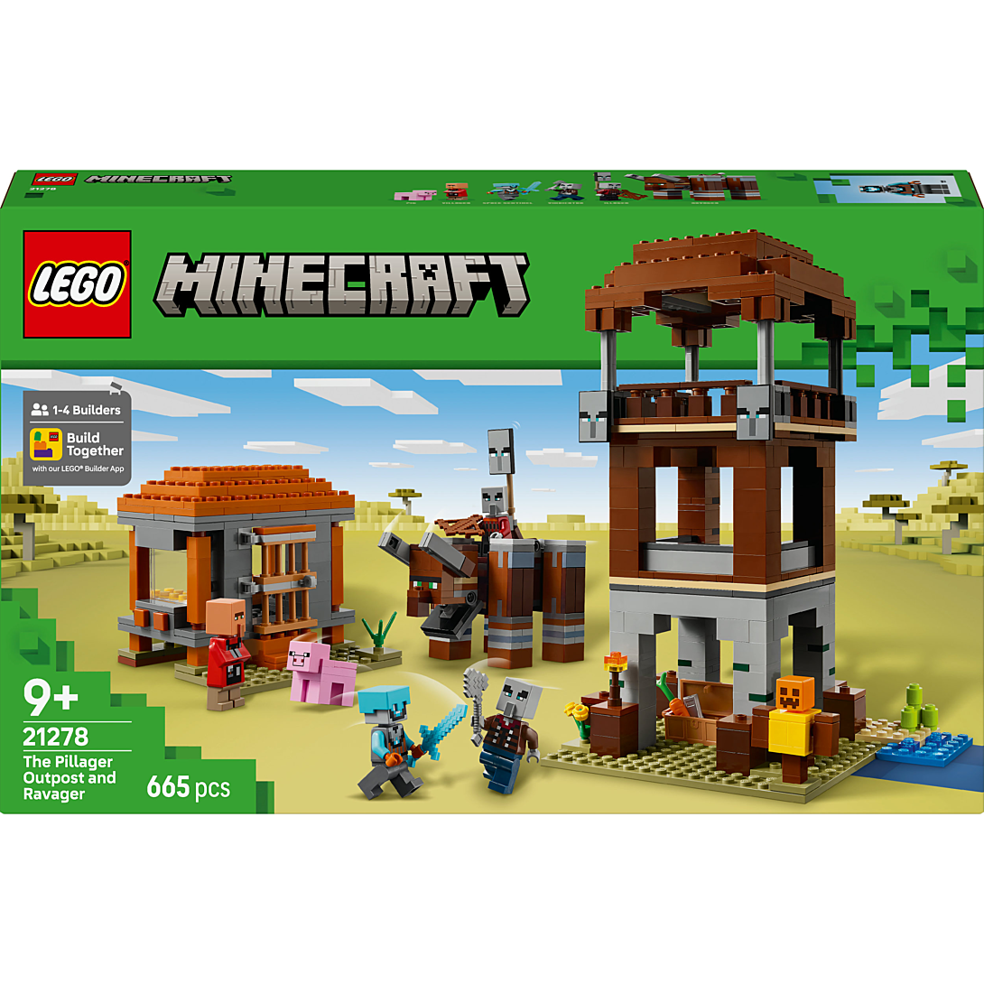 LEGO Minecraft 21278 ’Avant Poste De Pillards Et Le Ravageur Jeu Pour Garçon Dès - vue 9