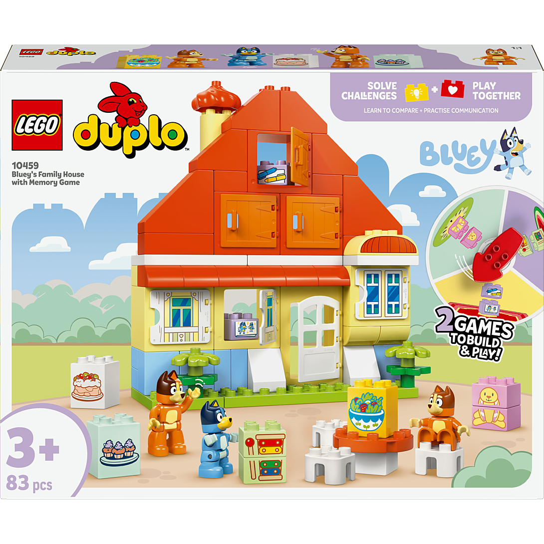 LEGO® DUPLO® Bluey 10459 La maison de famille de Bluey et le jeu de mémoire - vue 3