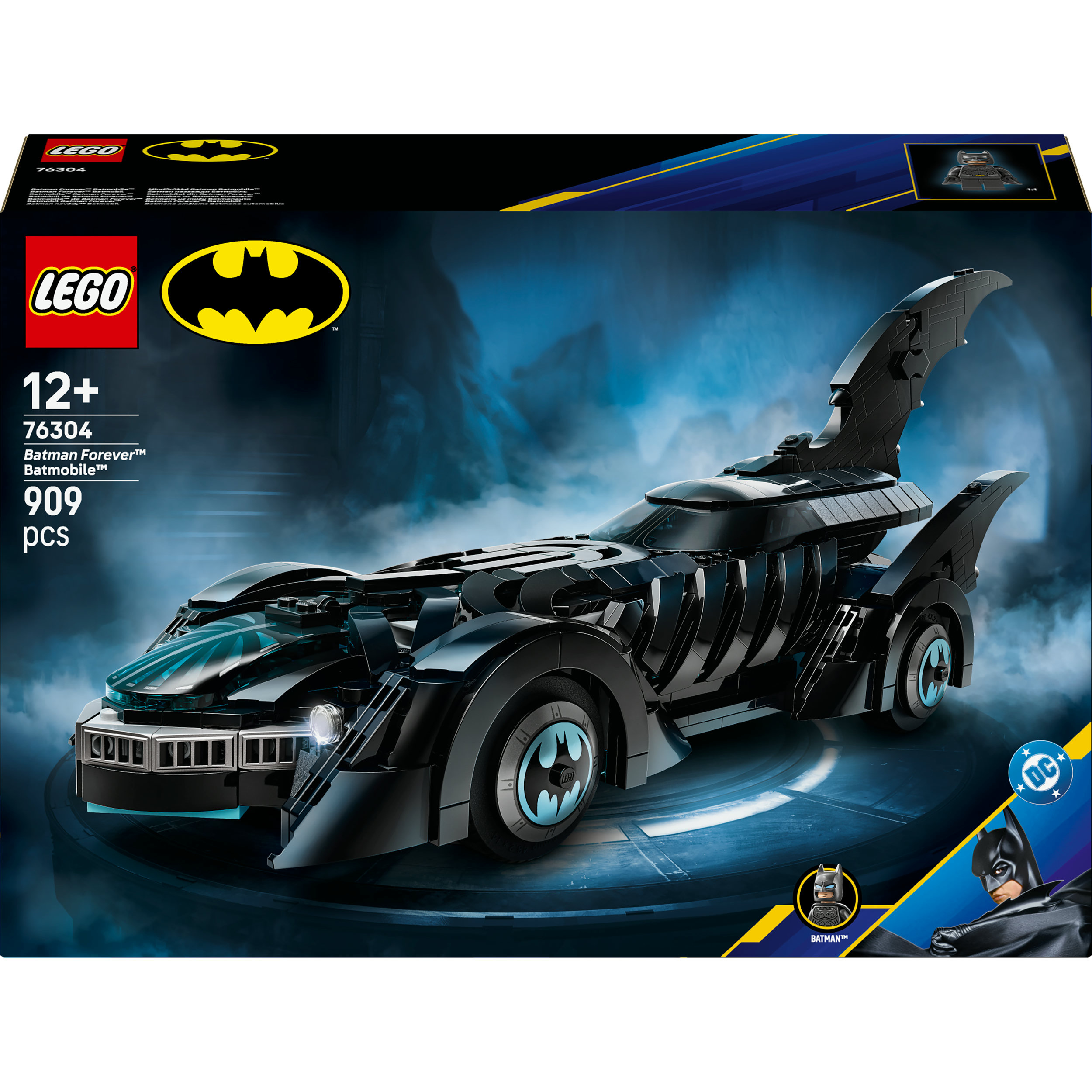 LEGO® DC - Batmobile™ Batman Forever™, Jouet de Super-Héros pour Enfants - 76304
