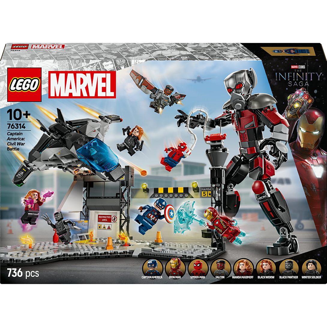 Lego Le Combat De Captain America : Civil War 76314 Lego La Boite - vue 2