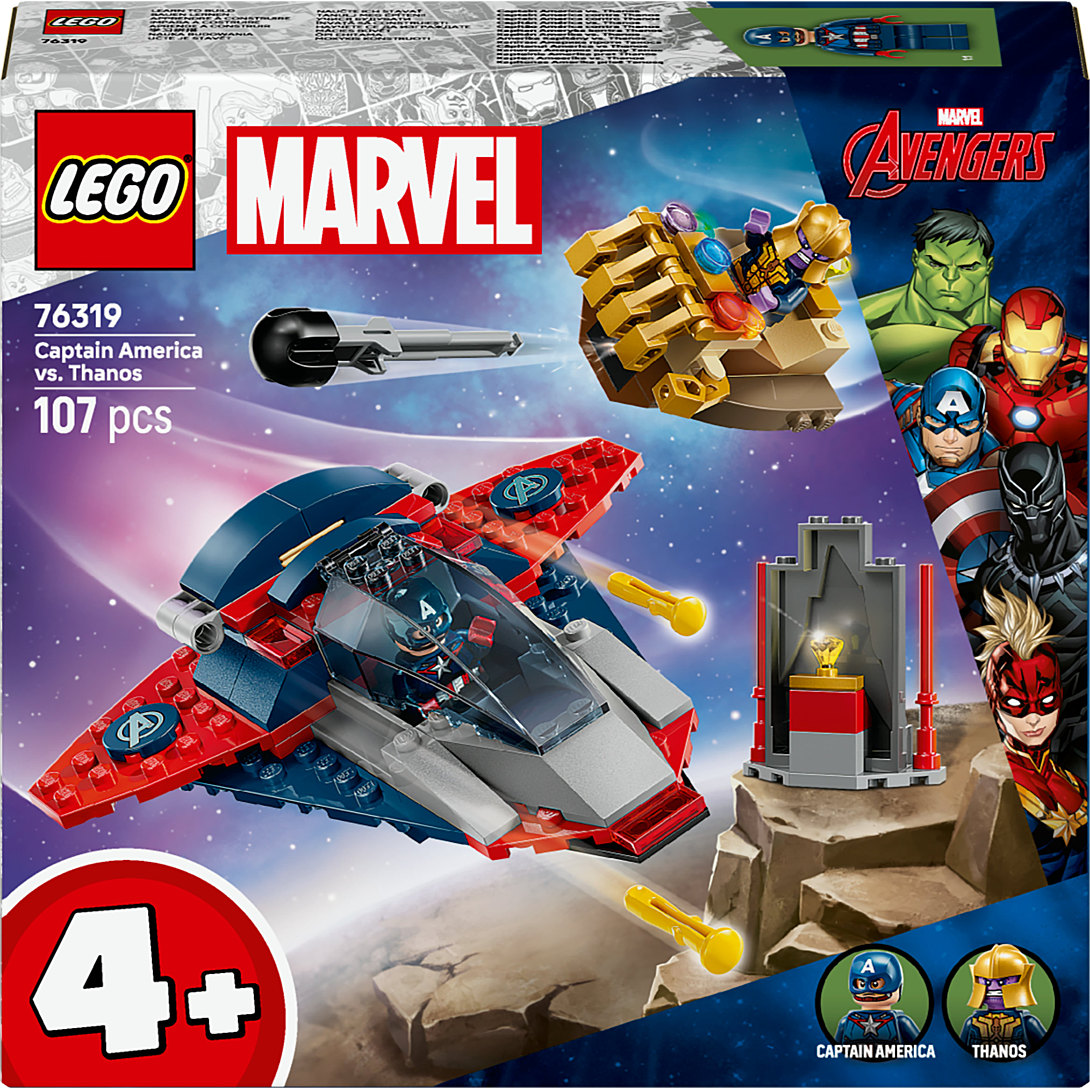 LEGO ǀ Marvel - Captain America contre Thanos - Jeu Enfants 4 ans - 76319