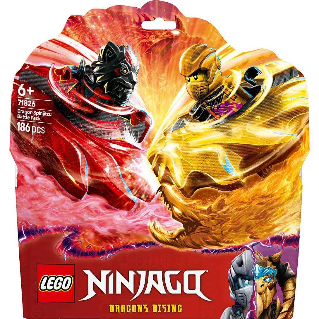 LEGO NINJAGO 71826 Pack de combat Spinjitzu du dragon - Jouet 6 ans