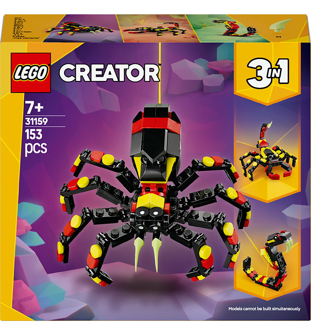 LEGO Creator 31159 3-en-1 Animaux sauvages : l’araignée surprenante