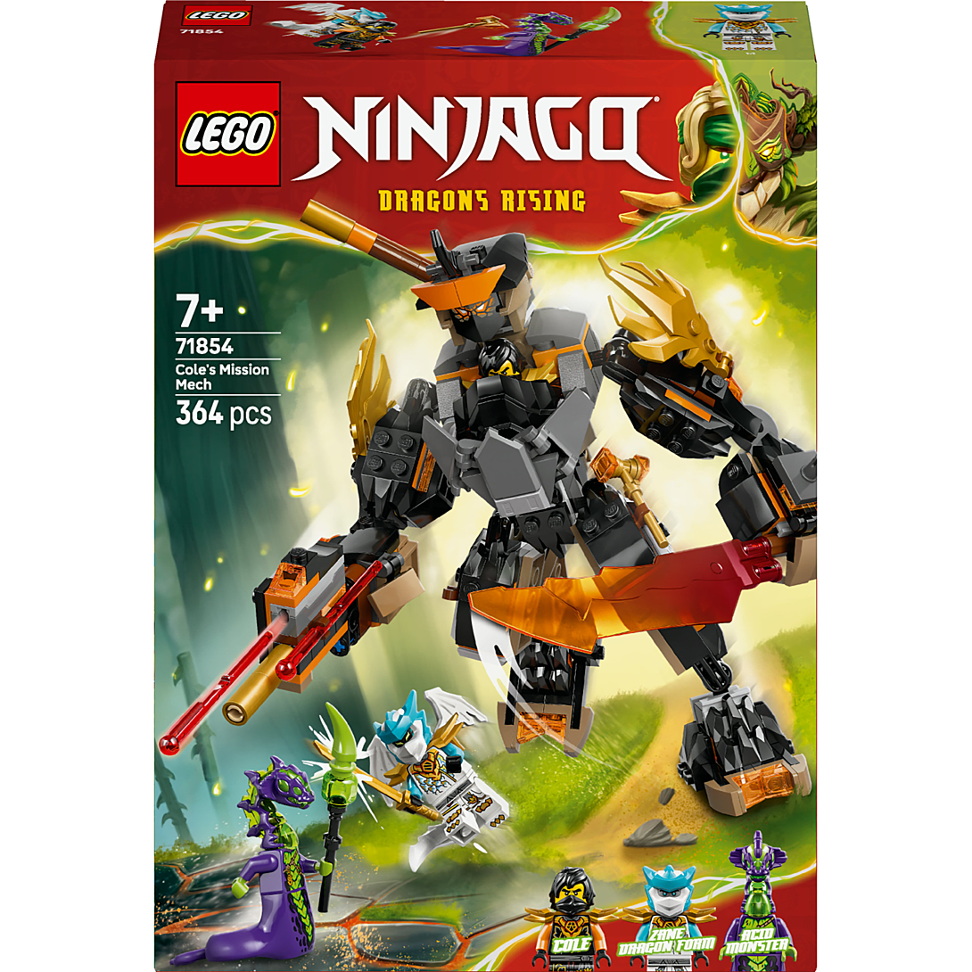 LEGO NINJAGO - La Mission du Robot Cole et du Dragon Zane - Jouet 71854