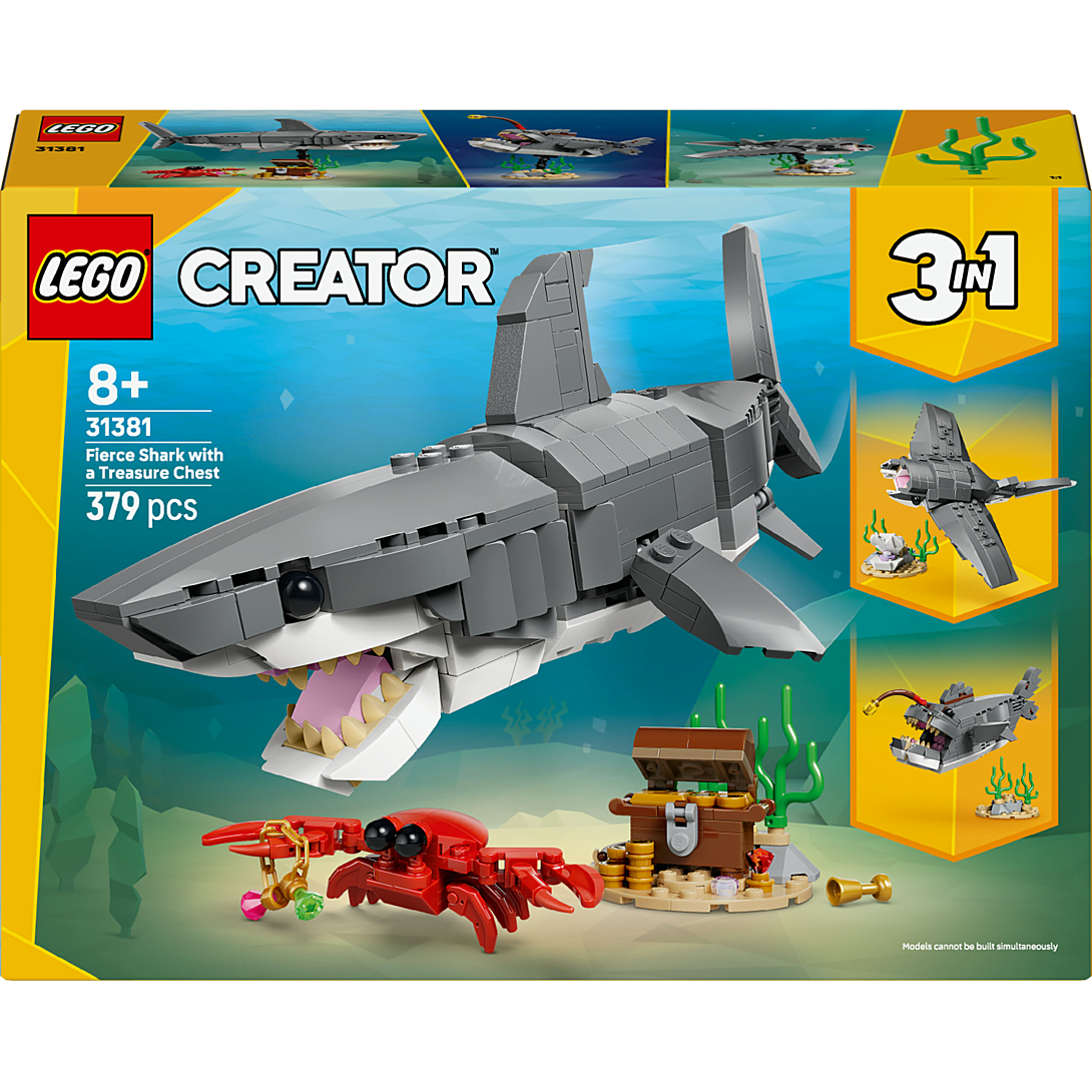 LEGO® Creator 3-en-1 - Le Redoutable Requin et le Coffre au Trésor - 31381