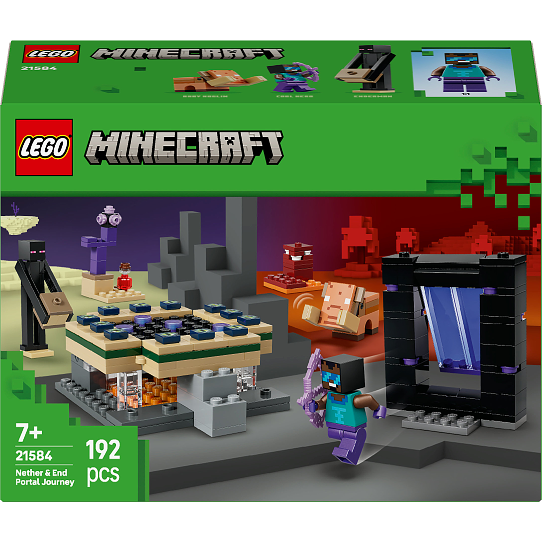 LEGO® Minecraft® - Voyage à Travers les Portails du Nether et de l’Ender - 21584