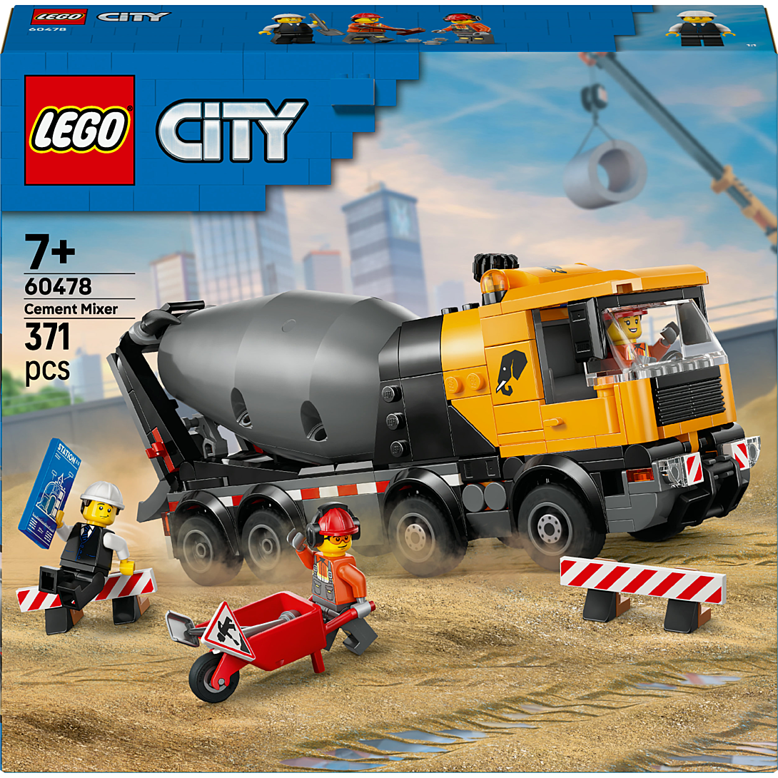 LEGO® City - La Bétonnière - Jouet de Chantier pour Enfants - 60478