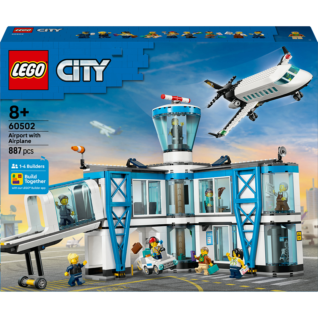 LEGO® City - L’Aéroport et l’Avion - Modèle Réduit d'Aéroport - 60502