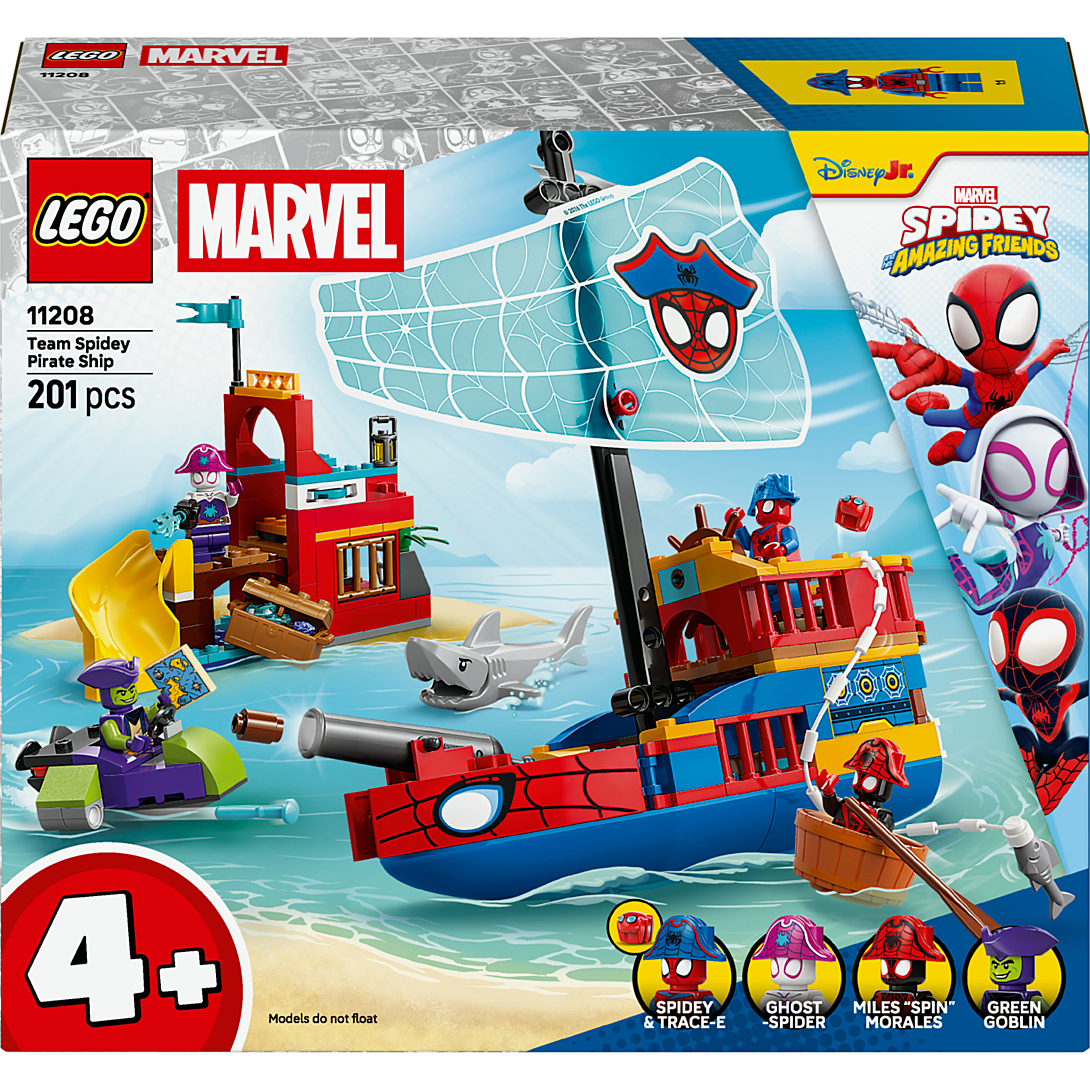 LEGO® Marvel - Spidey et ses Amis Extraordinaires Le Bateau Pirate de l’Équipe Spidey - 11208