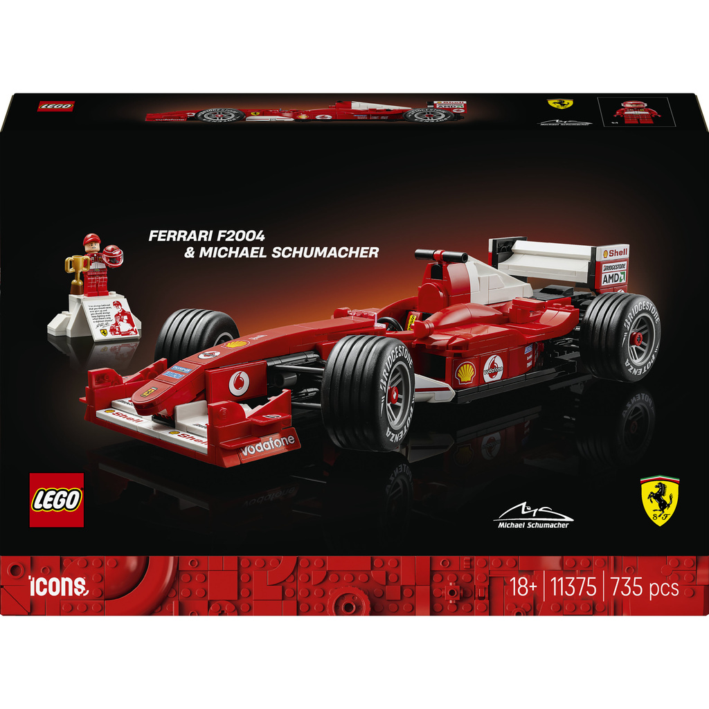 LEGO® Icons - Ferrari F2004 et Michael Schumacher - 11375