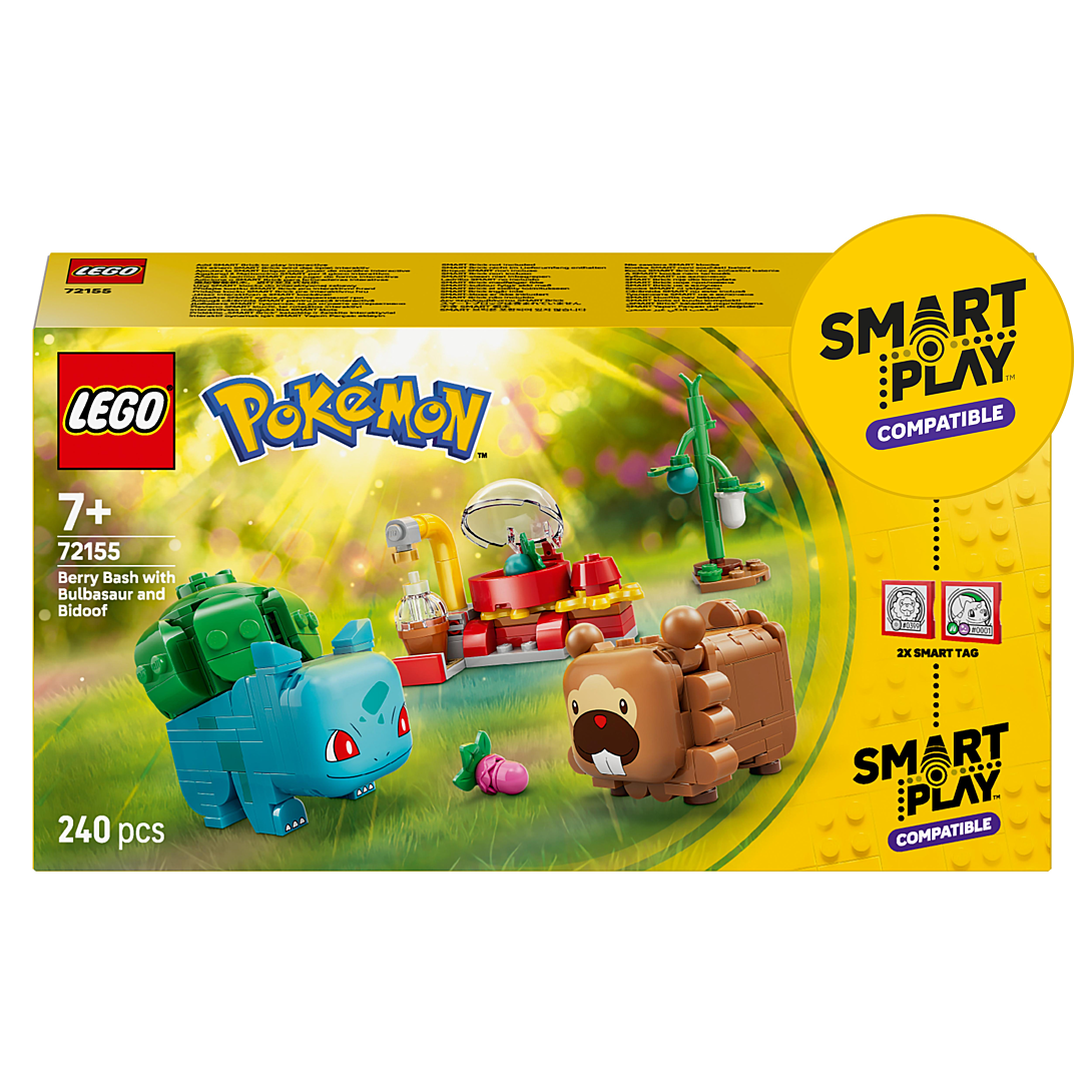 LEGO Pokémon 72155 Set de construction compatible SMART Play™ Bulbizarre et Keunotor Délice de baies Dès - vue 4