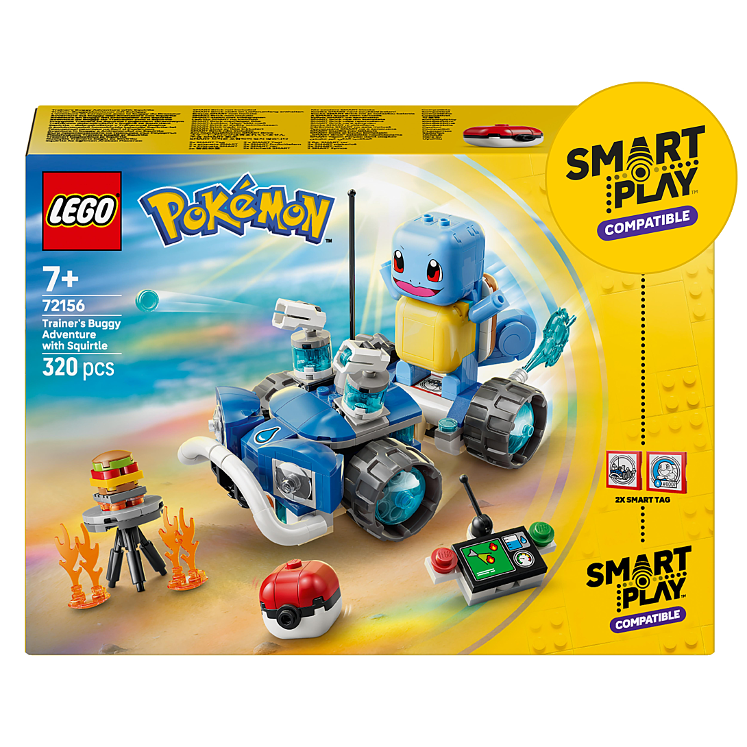 LEGO Pokémon 72156 Set de construction compatible SMART Play™ Carapuce Aventure avec le buggy du Dresseur Dès - vue 4