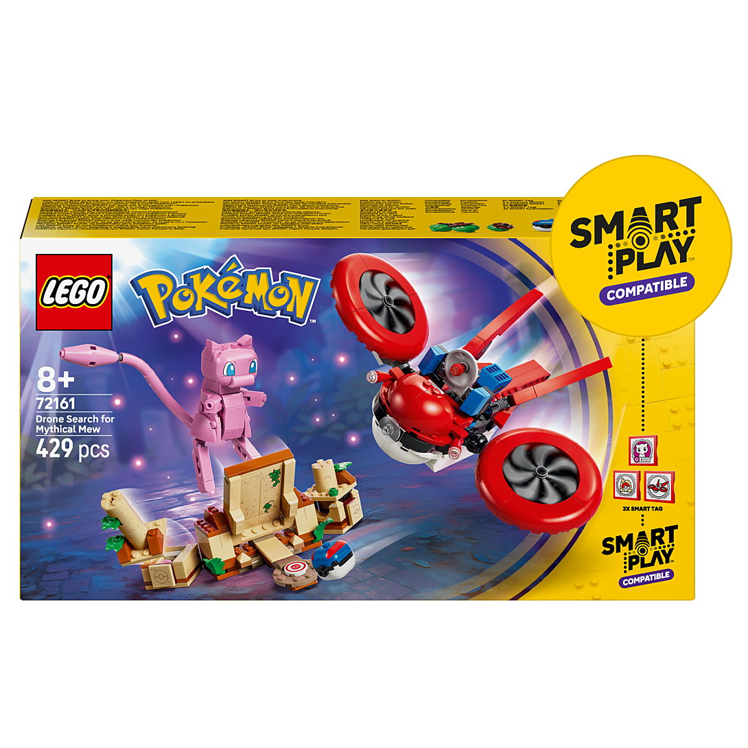LEGO Pokémon 72161 Set de construction compatible SMART Play™ Mew Recherche en drone Dès - vue 4