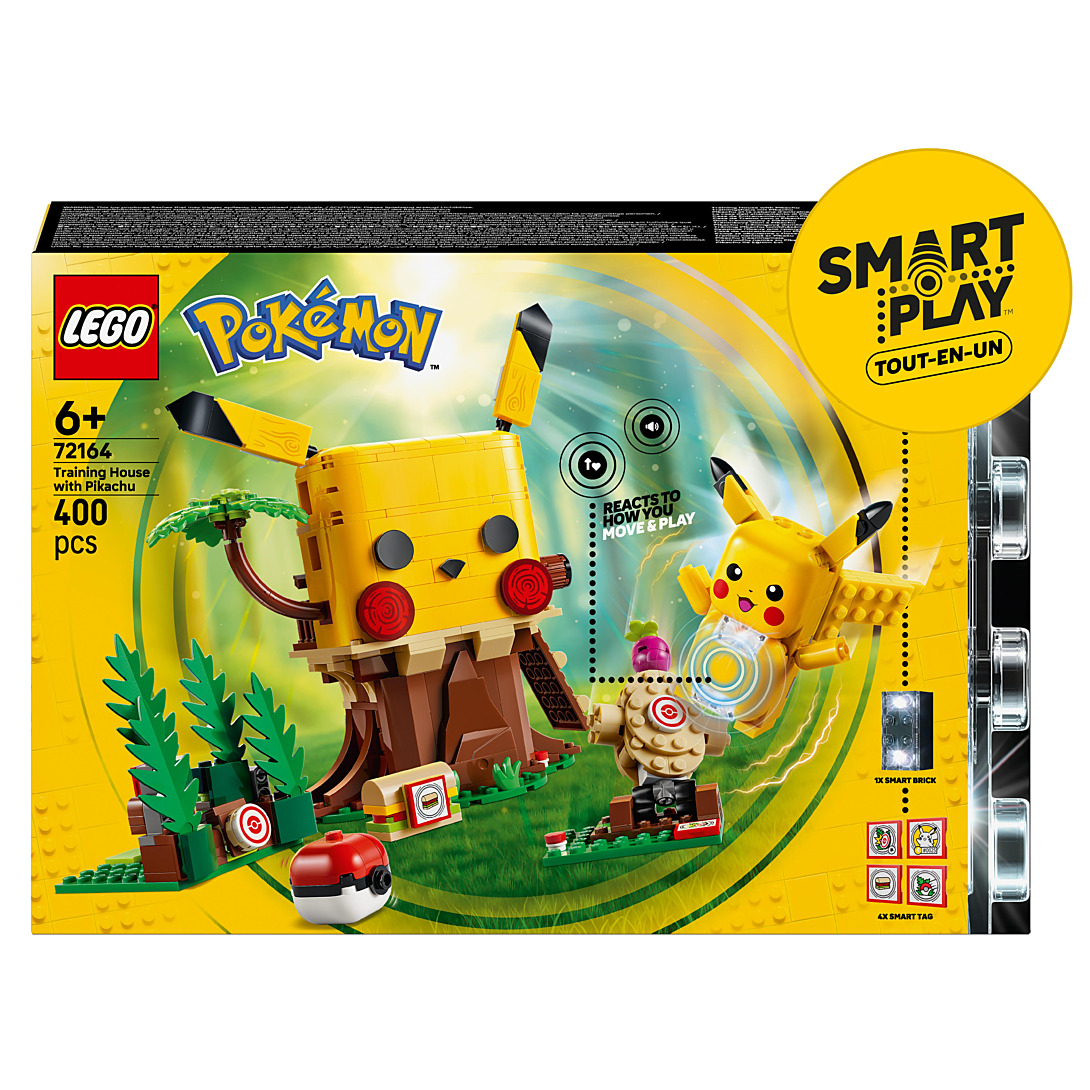 LEGO Pokémon 72164 Set de construction SMART Play™ Pikachu Cabane dentraînement Set Tout en un Dès - vue 4