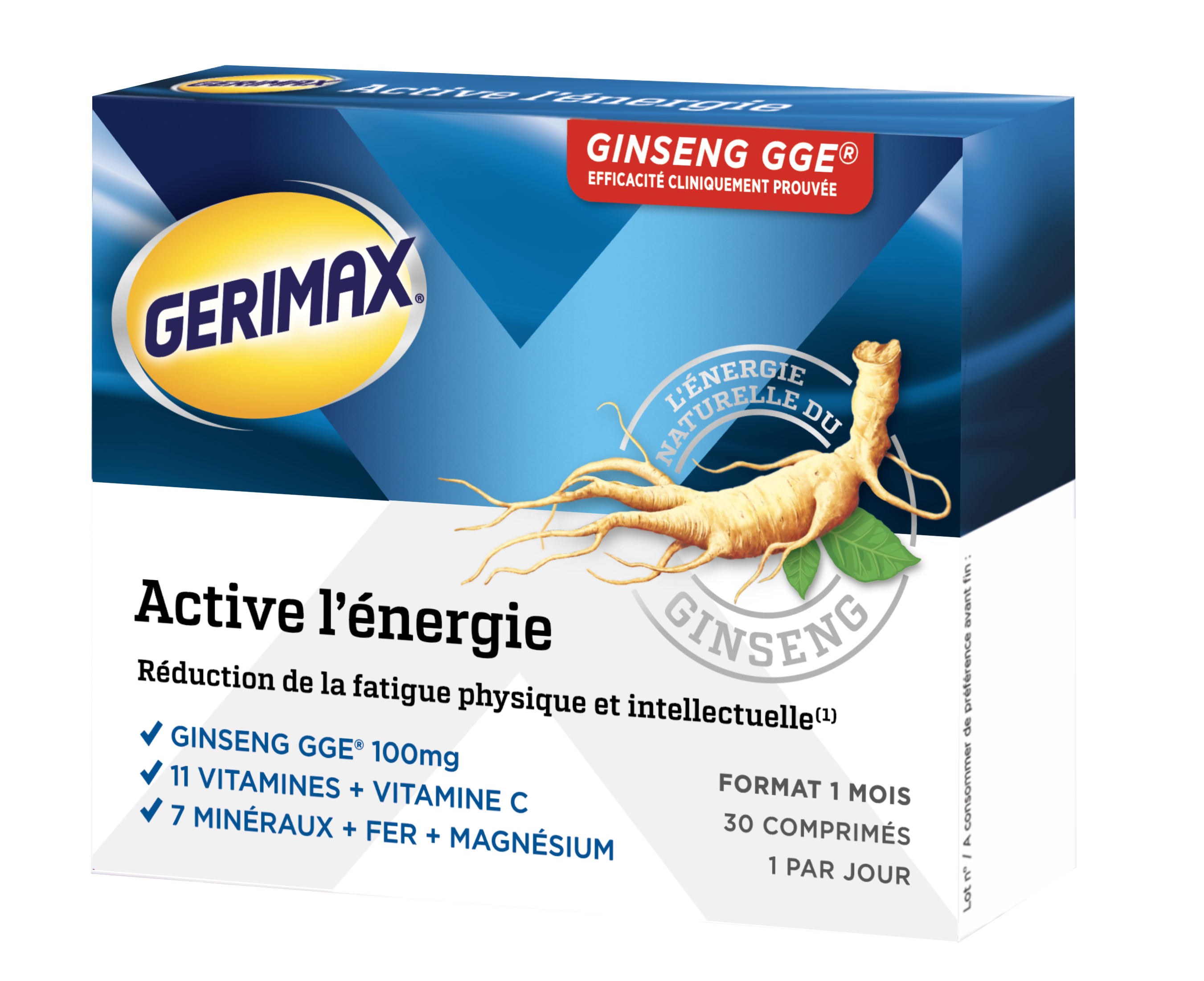 Gerimax active l'énergie 30 comprimés