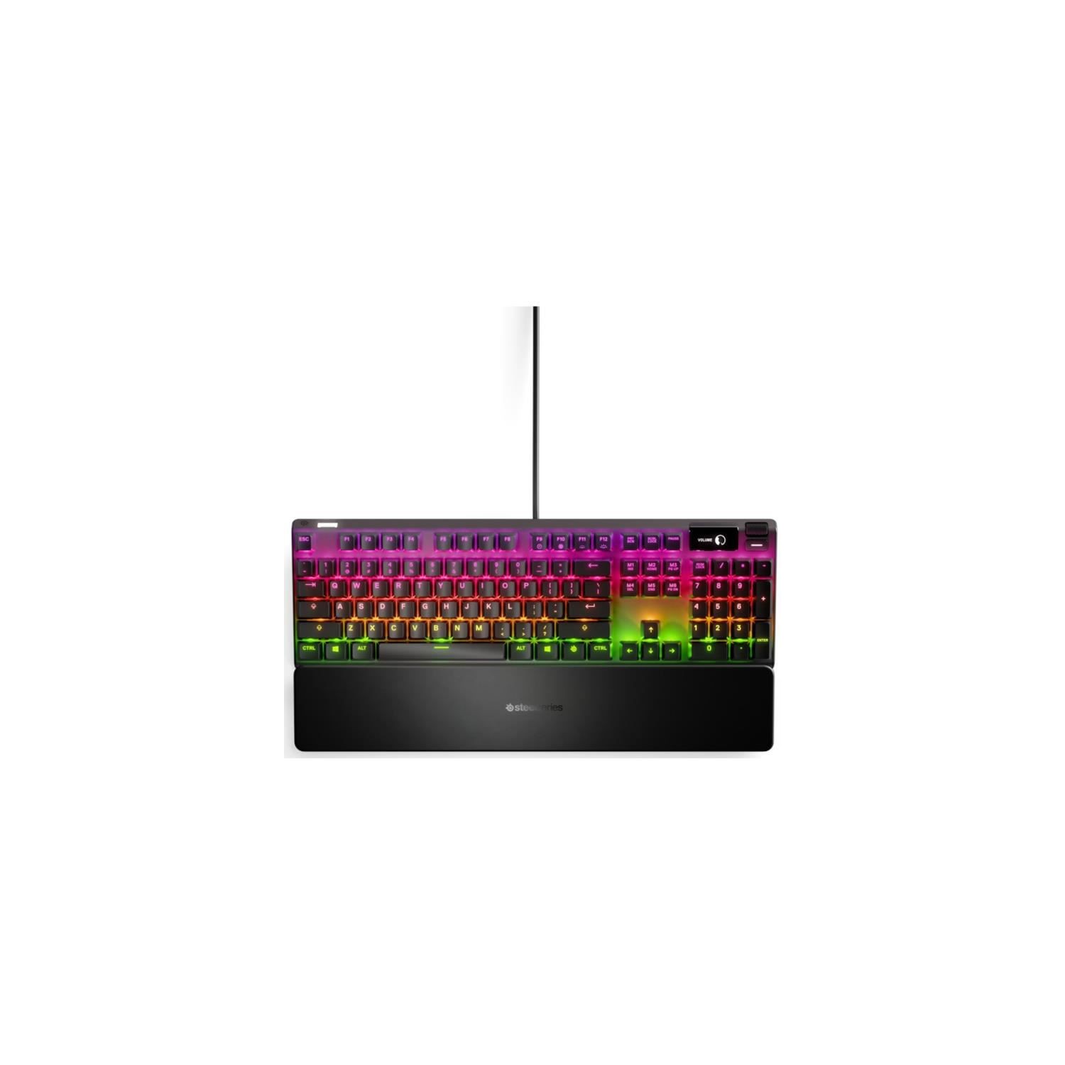 Clavier Gaming SteelSeries Apex 7 – Switches QX2 Red, Rétroéclairage RGB - vue 9