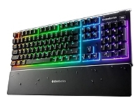Clavier Gamer SteelSeries Apex 3 – Rétroéclairage RVB, Résistant à l'Eau, Repose-Mains Magnétique - vue 9