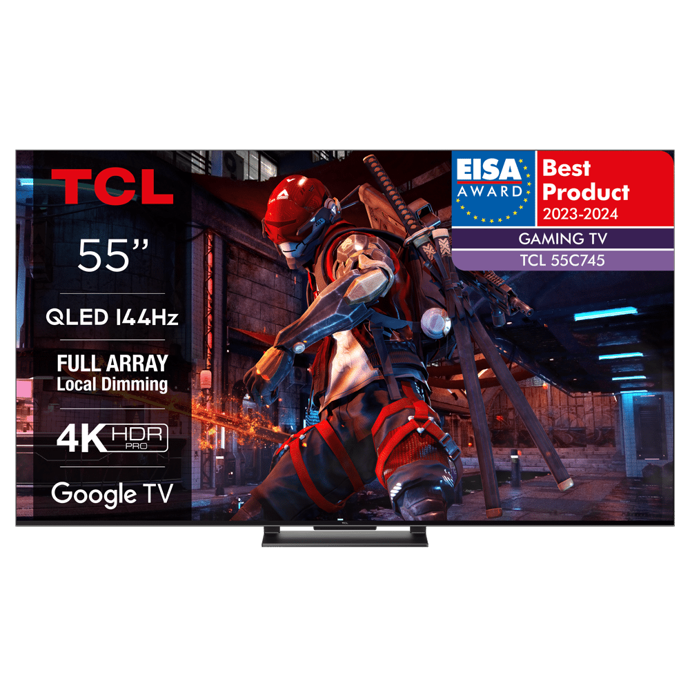 TV TCL 55C743 55 4K QLED 144hz avec Google TV Game Master PRO 2.0