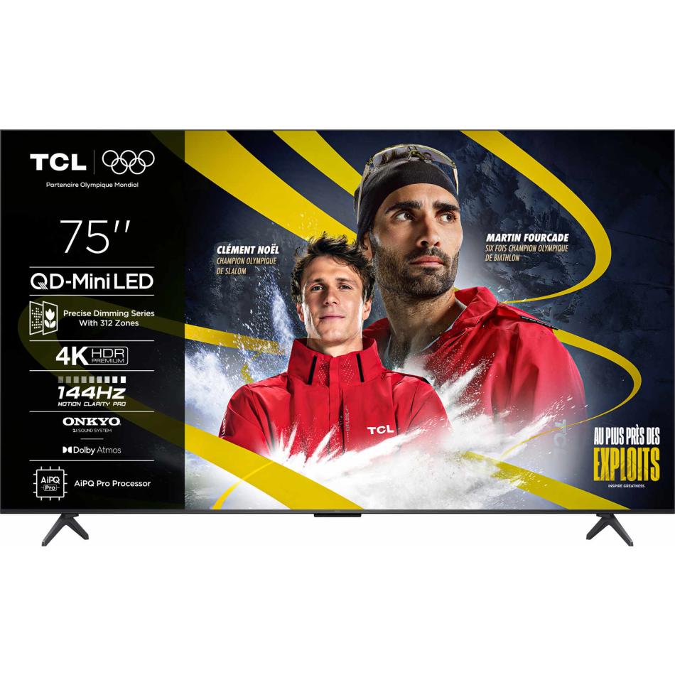 TCL 75C6K 75" 189 cm QD Mini LED 4K 2025 - vue 2