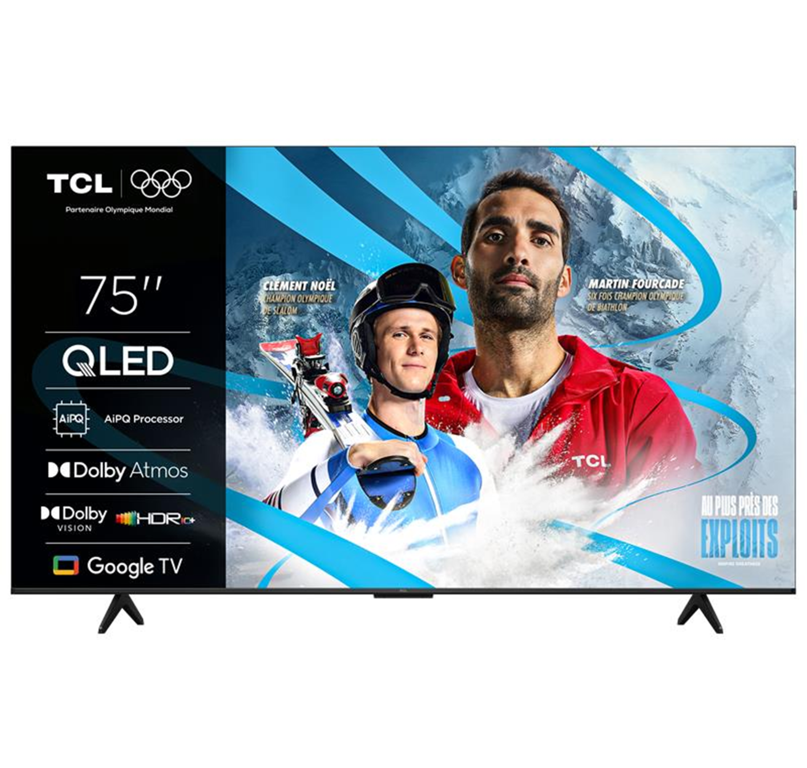 TCL 75P7K 75" 190 cm QLED TV 4K Ultra HD Smart TV Wifi Métallique - vue 2