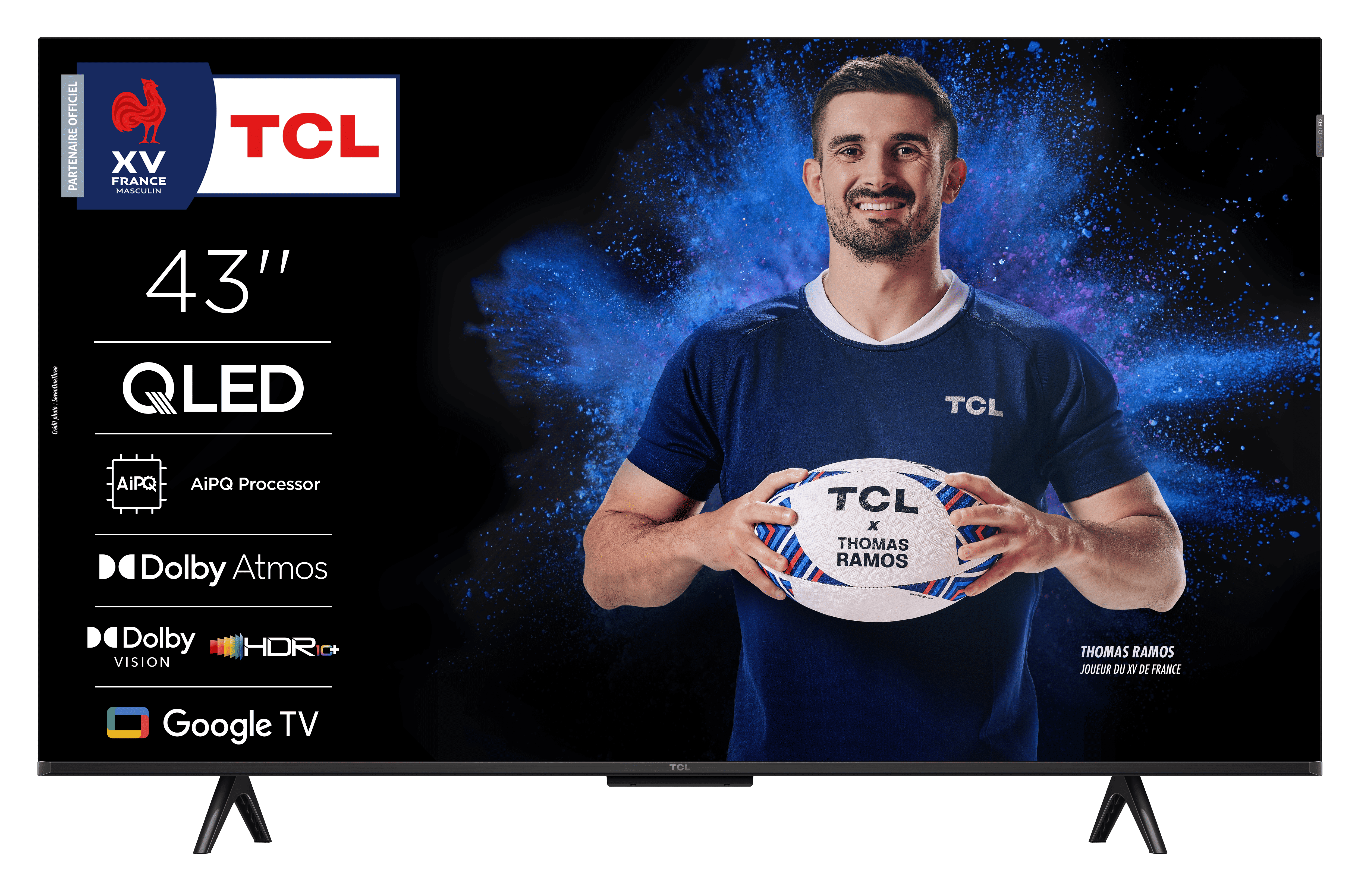 Tv Qled 4k 43'' 109 2 Cm 43p7k Tcl - vue 2