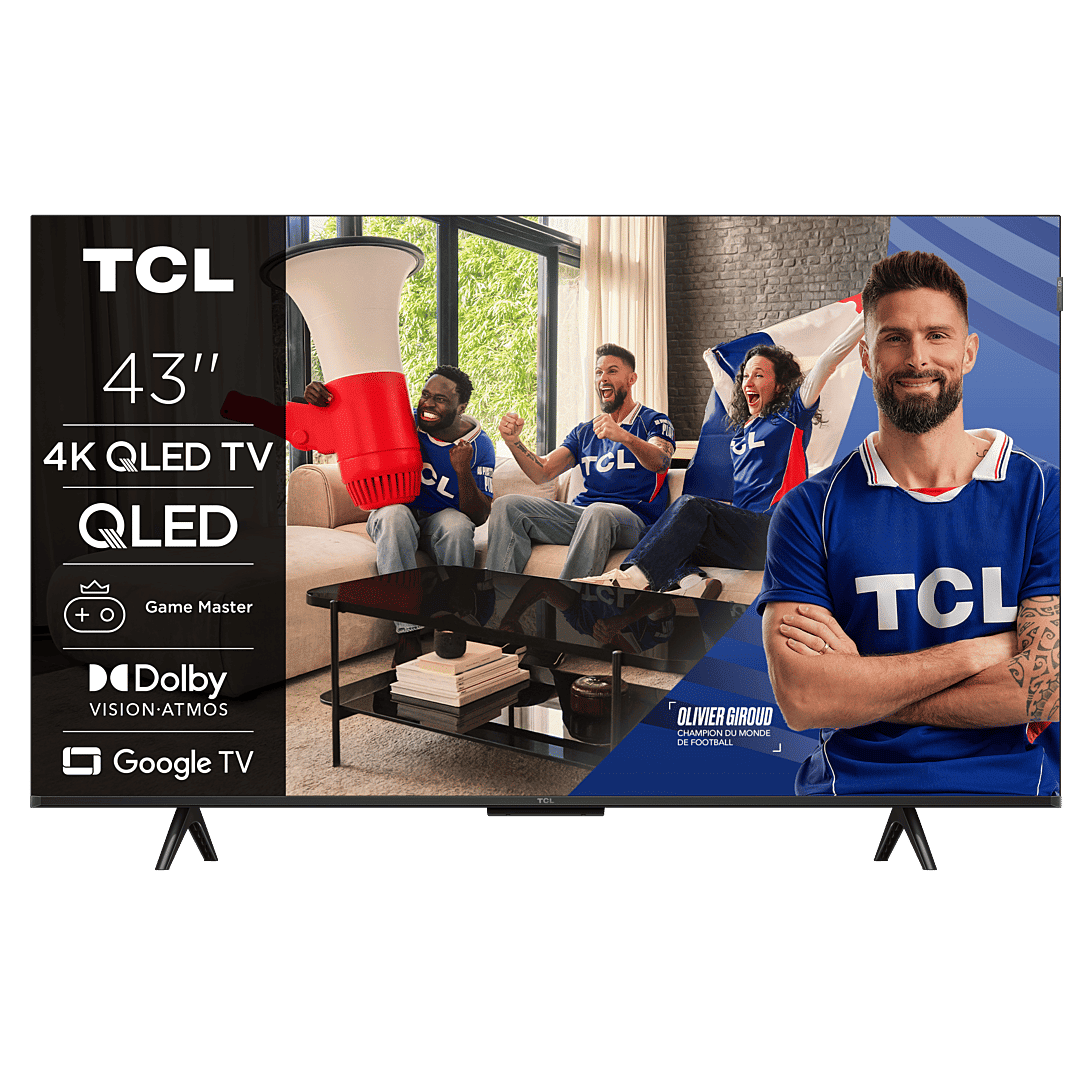 TV TCL 4K QLED 43P79L avec Google TV