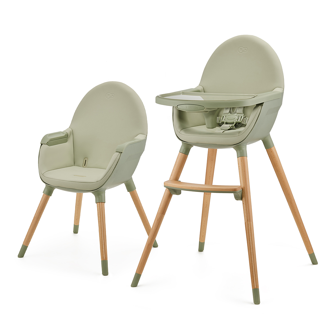 Kinderkraft FINI 2 Chaise Haute Bébé 2 en 1 Fauteuil Enfant Chaise Enfant Puericulture Bébé Évolutive Réglable Avec Plateau Solide Design Universel Facilement lavable 20kg - vue 3