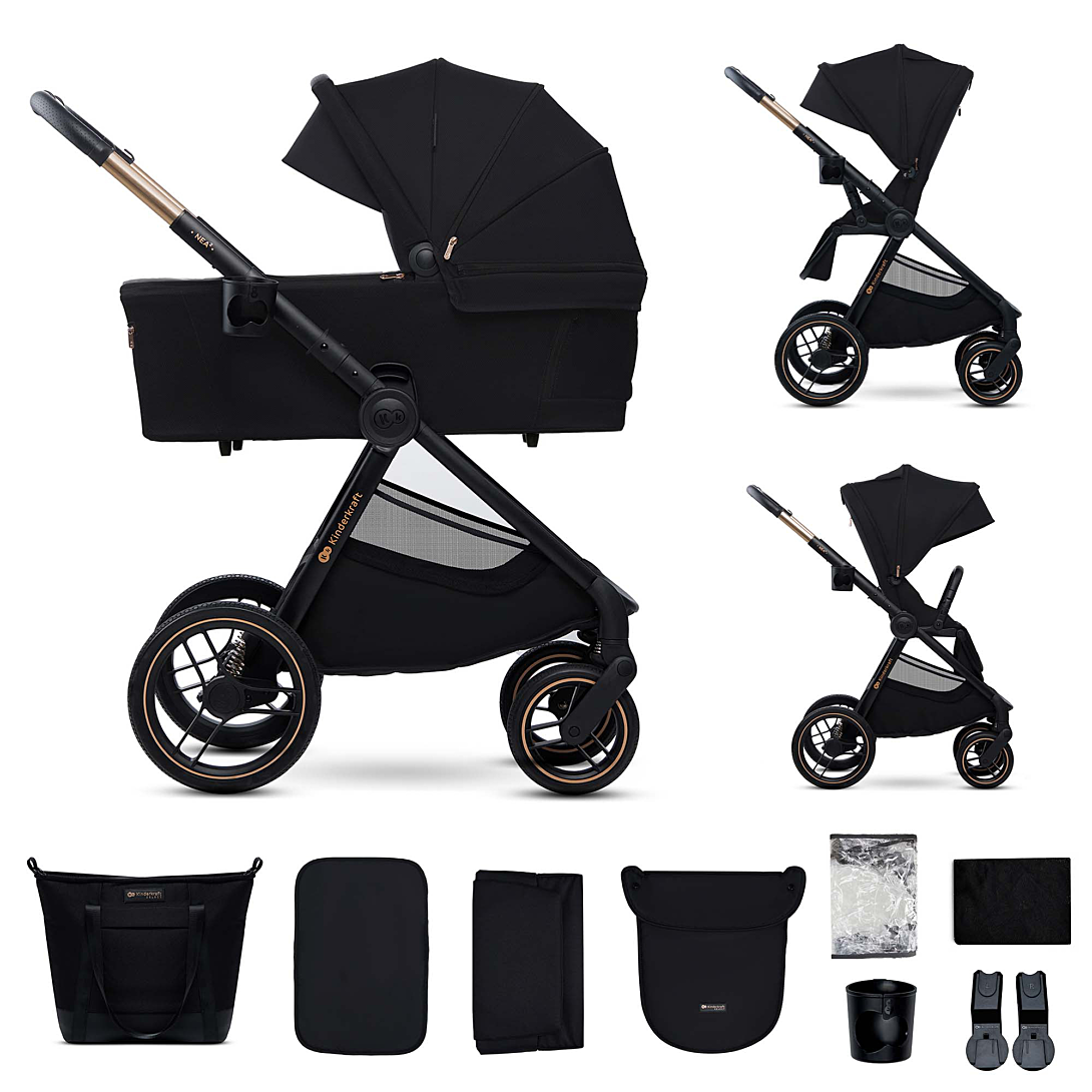 Poussette Kinderkraft Nea 2 Duo Compatible Nacelle Acier