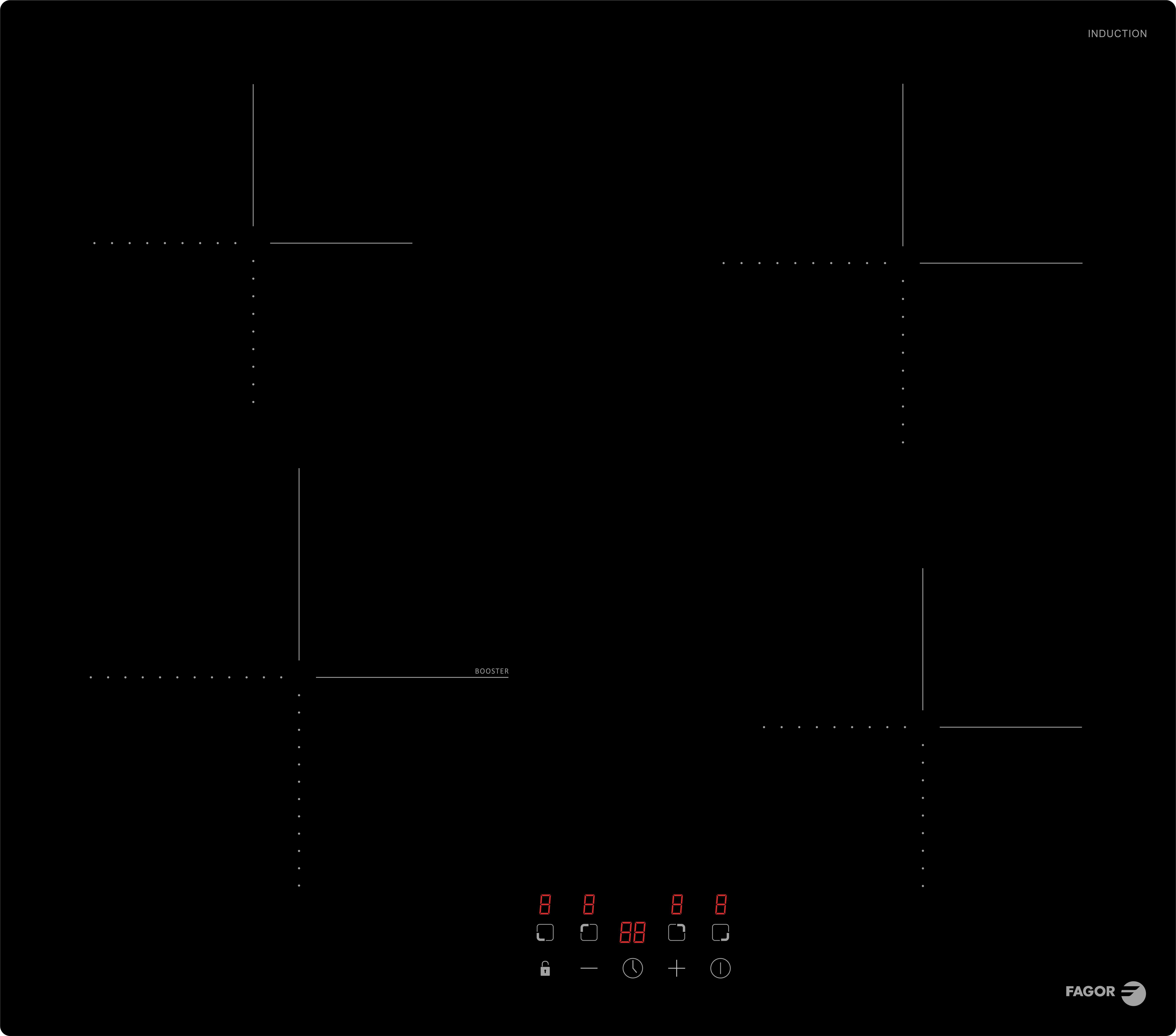 PLAQUE INDUCTION ENCASTRABLE Fagor FTI468 - vue 4