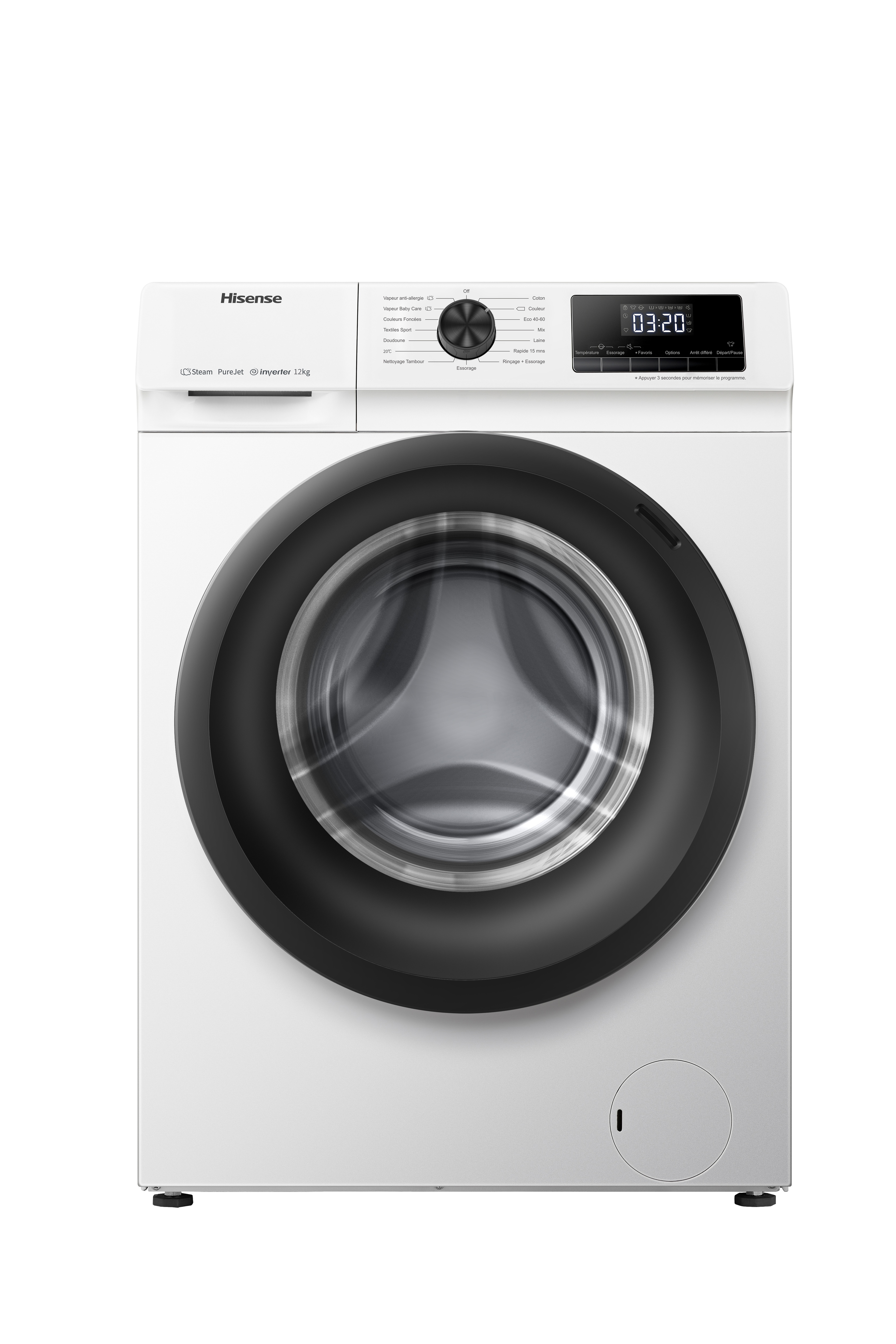 Lave linge Hisense WFQP901418VM 9kg - vue 5