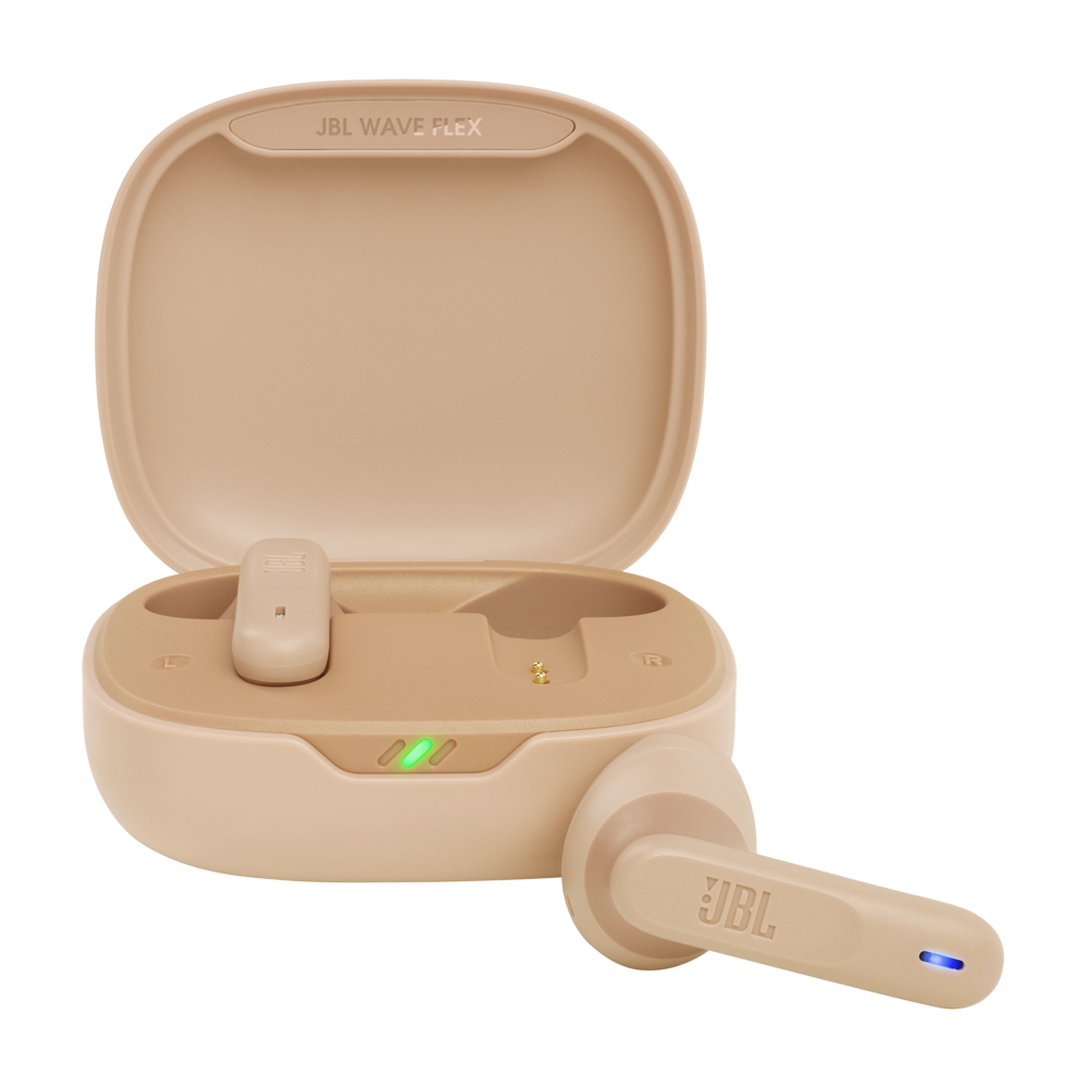 Ecouteurs sans fil JBL Wave Flex Beige