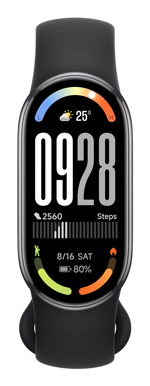 Xiaomi Smart Band 10 Black AMOLED Bracelet connecté 4,37 cm (1.72) Noir
