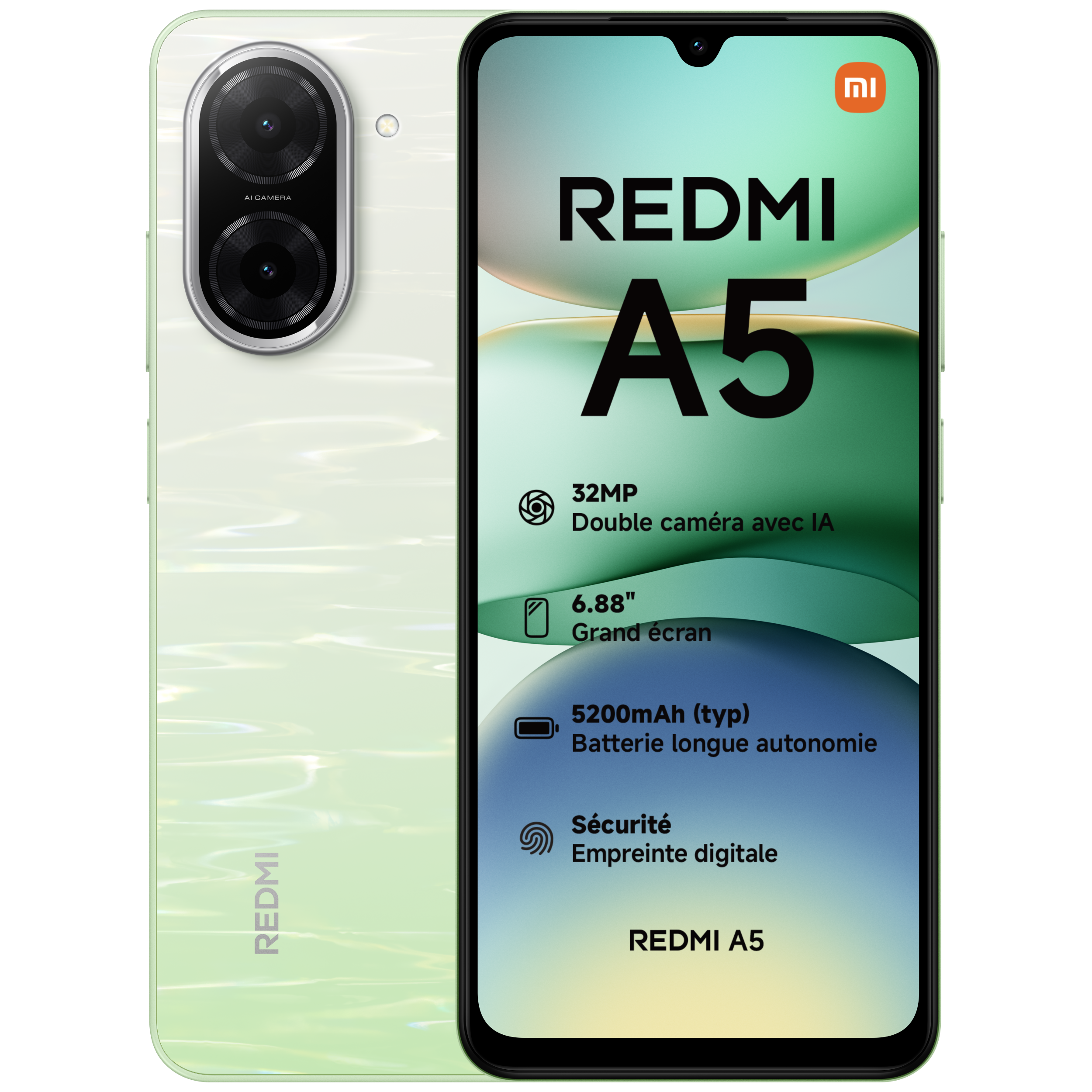 Smartphone Xiaomi Redmi A5 128Go Vert