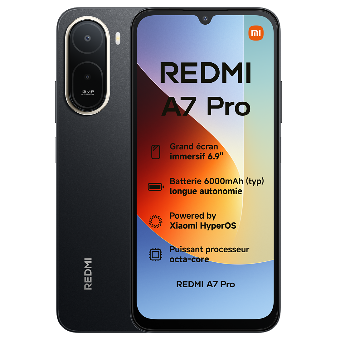 Smartphone Xiaomi REDMI A7 Pro 128Go Noir