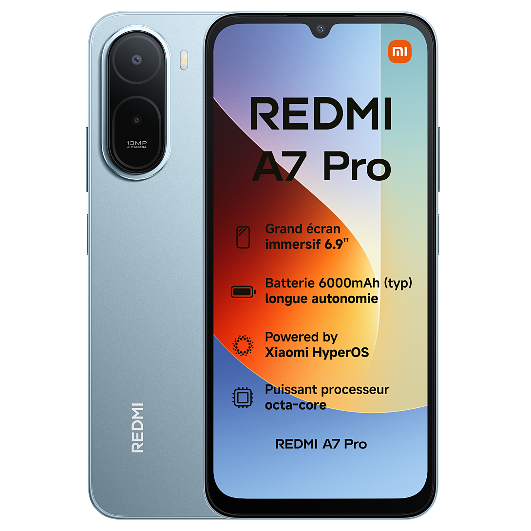 Smartphone Xiaomi REDMI A7 Pro 128Go Bleu
