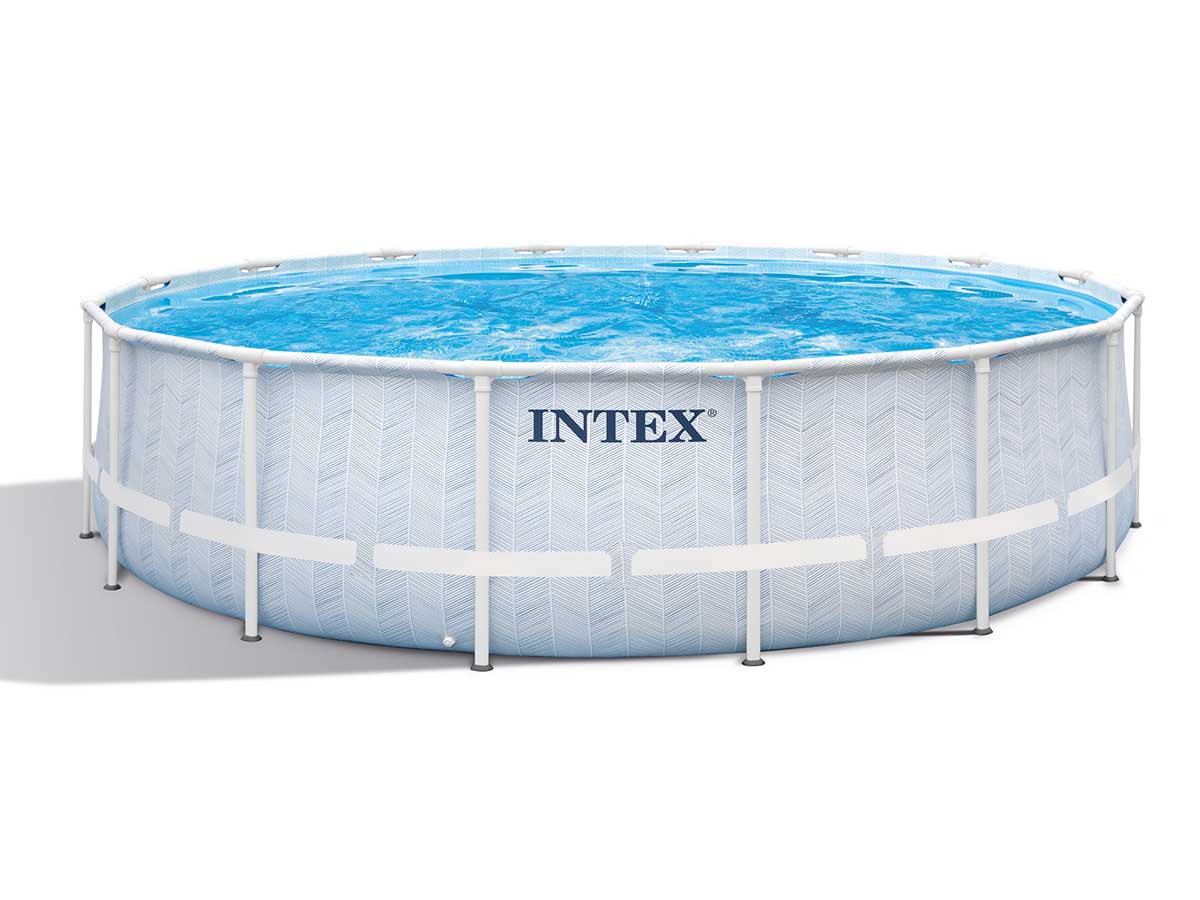 Piscine tubulaire Chevron ronde 4 88 x 1 22 Intex - vue 1