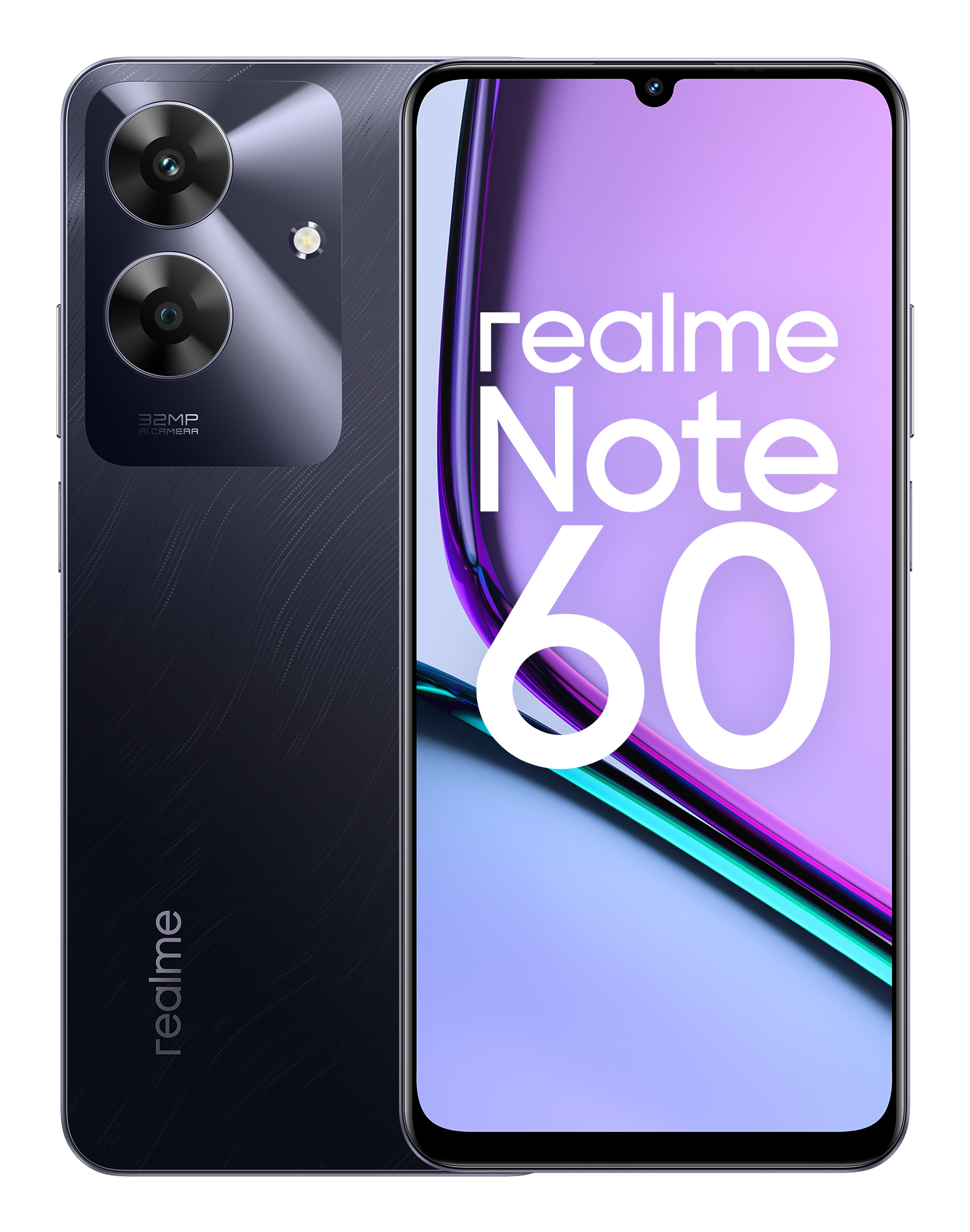 realme Note 60 17,1 cm (6.74) Double SIM Android 14 4G USB Type-C 4 Go 128 Go 5000 mAh Noir, Couleur marbre
