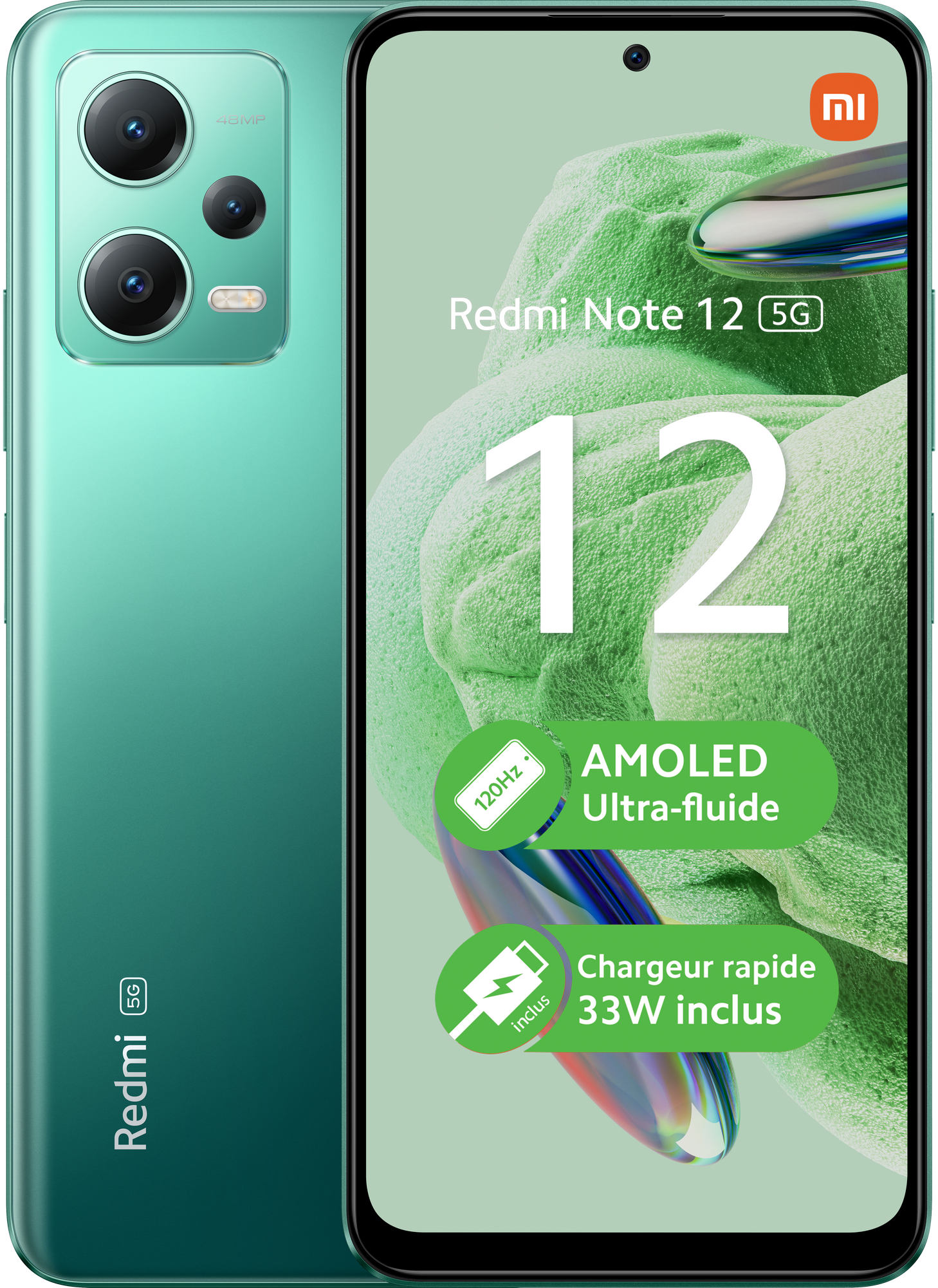 Smartphone Xiaomi Redmi Note 12 128Go 5G Vert