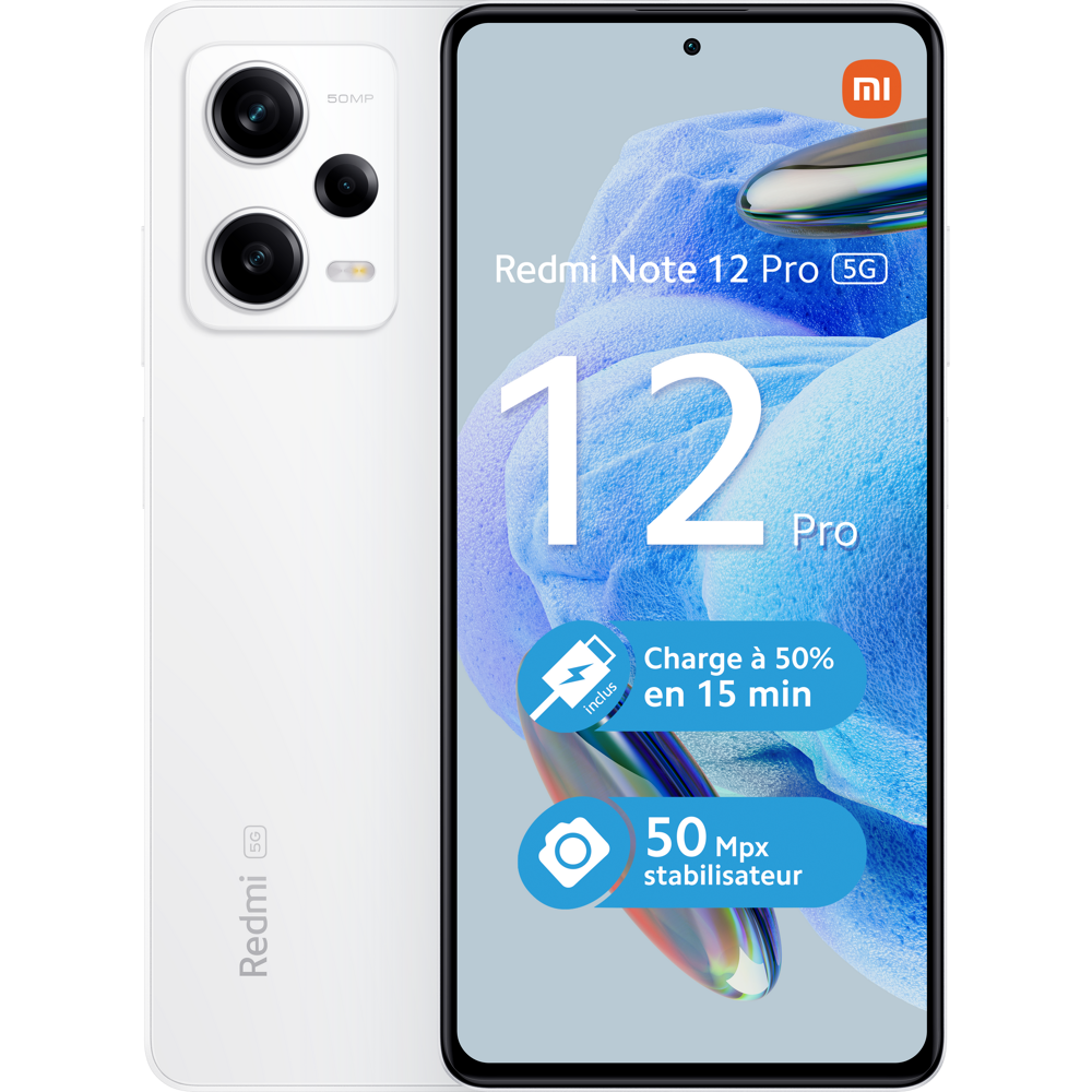 Smartphone Xiaomi Redmi 12 Pro 128Go 5G Blanc