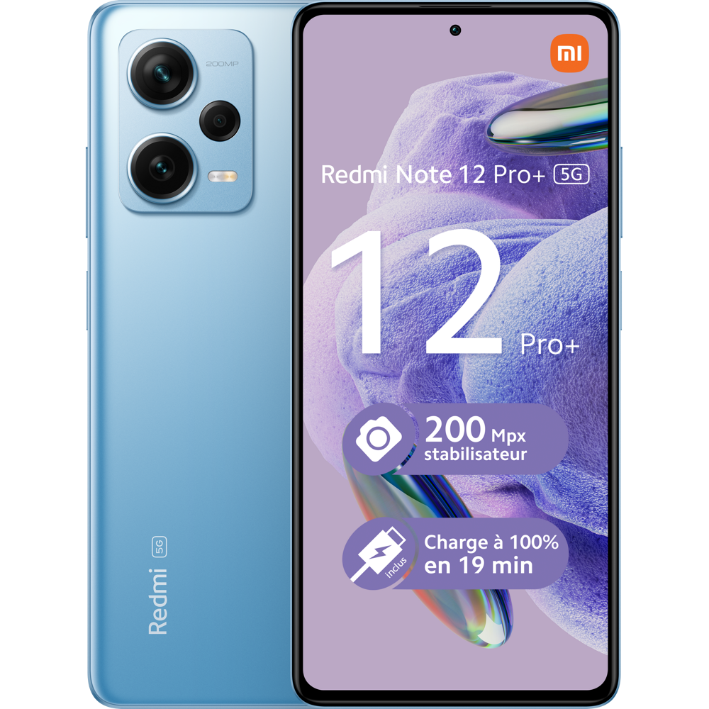 Smartphone Xiaomi Redmi Note 12 Pro Plus 256Go 5G Bleu