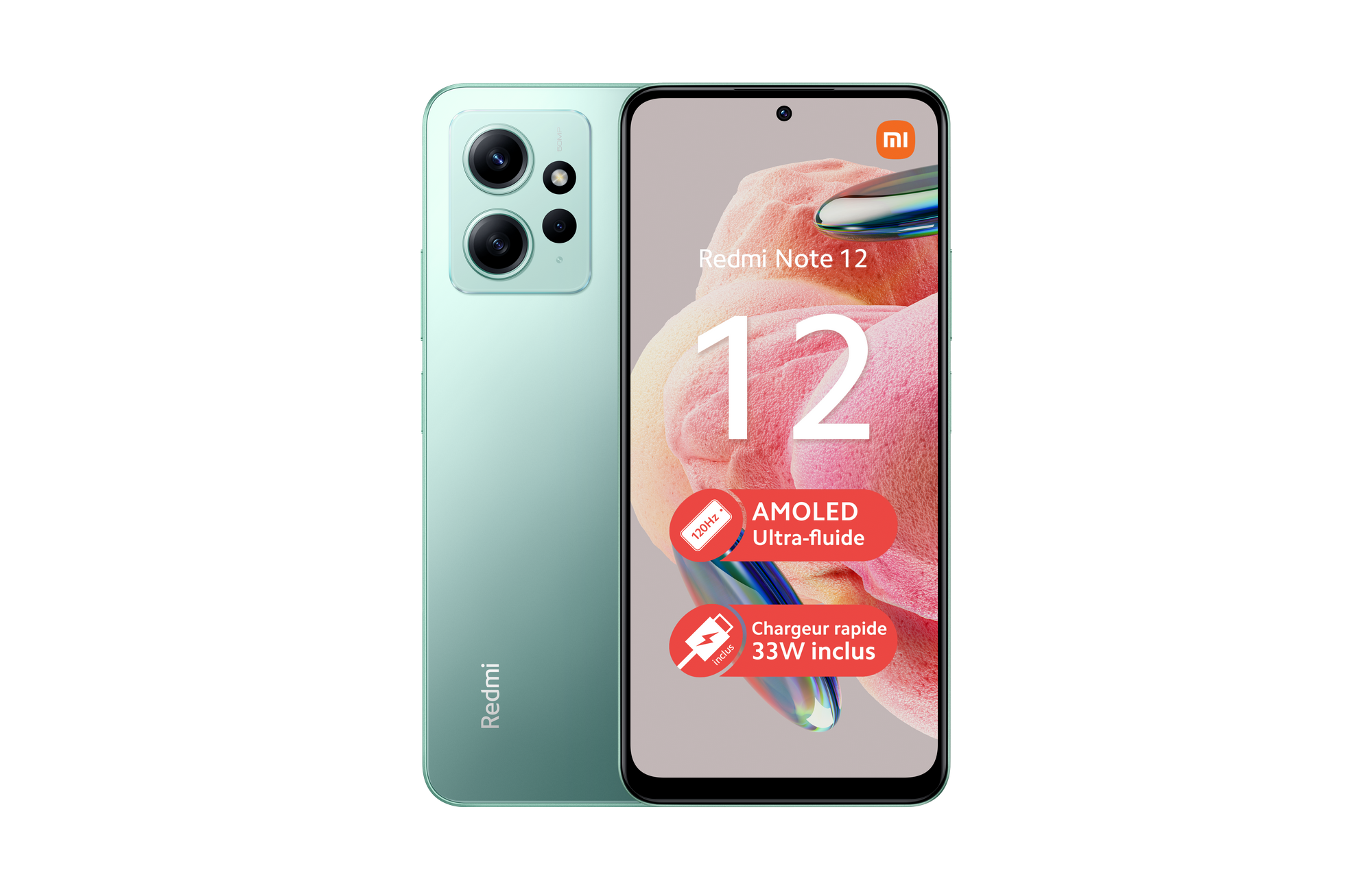 Smartphone Xiaomi Redmi Note 12 128Go 4G Vert