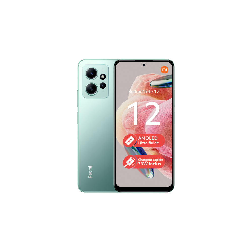 Smartphone Xiaomi Redmi Note 12 128Go 4G Vert