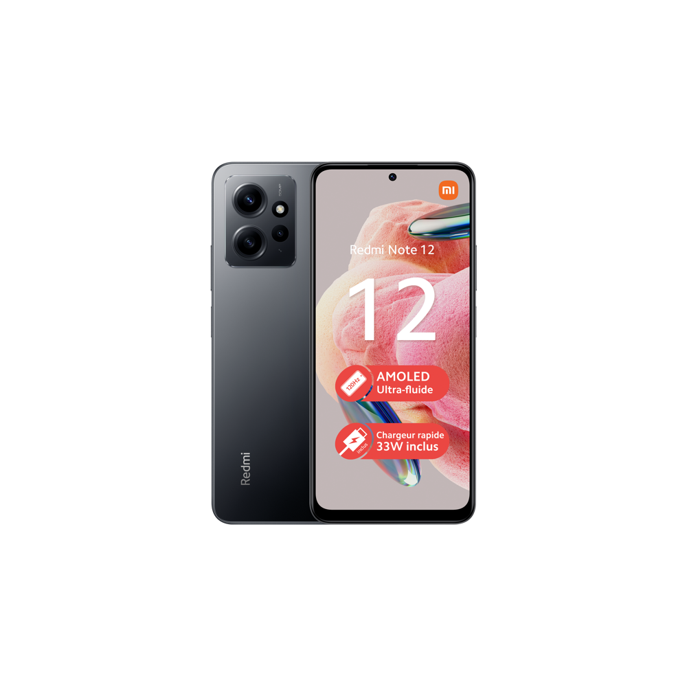 Smartphone Xiaomi Redmi Note 12 128Go 4G Gris