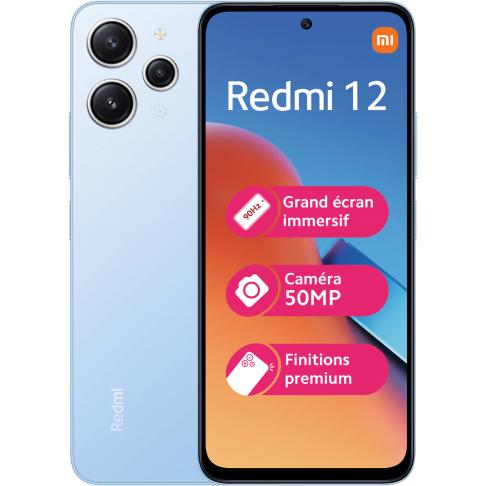 Smartphone Xiaomi REDMI 12 128Go Bleu